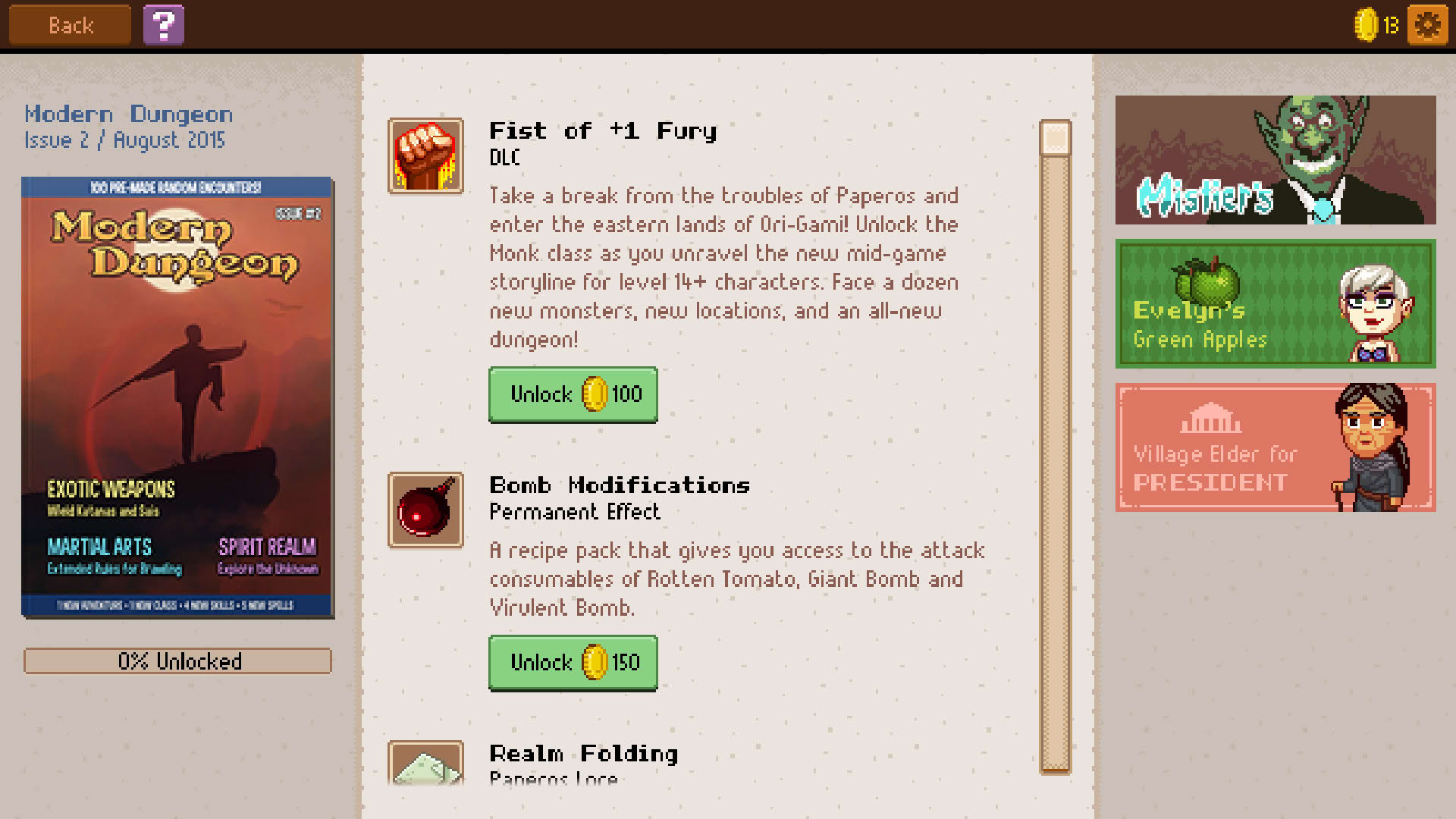 Screenshot for Knights of Pen and Paper II