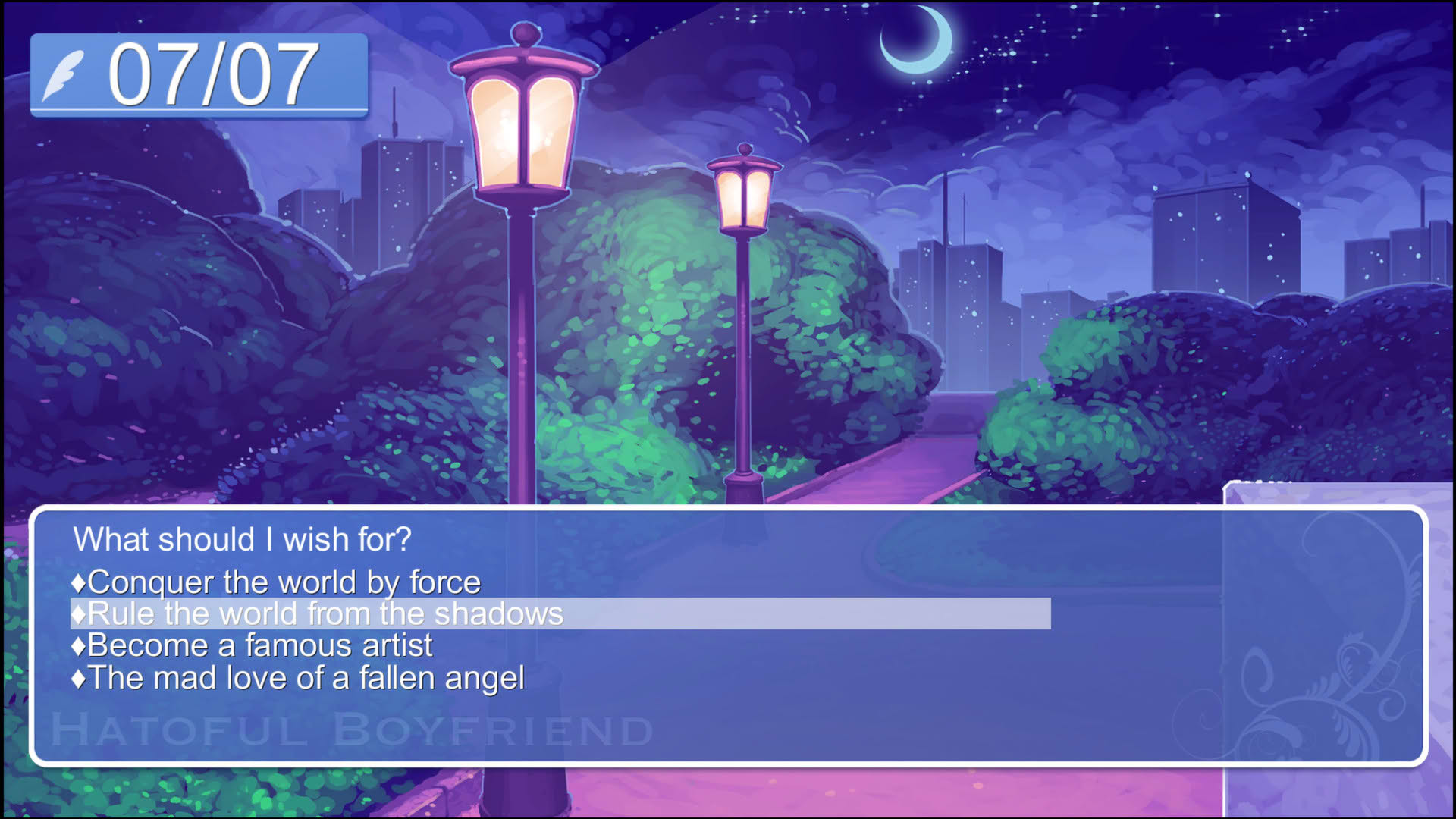 Screenshot for Hatoful Boyfriend