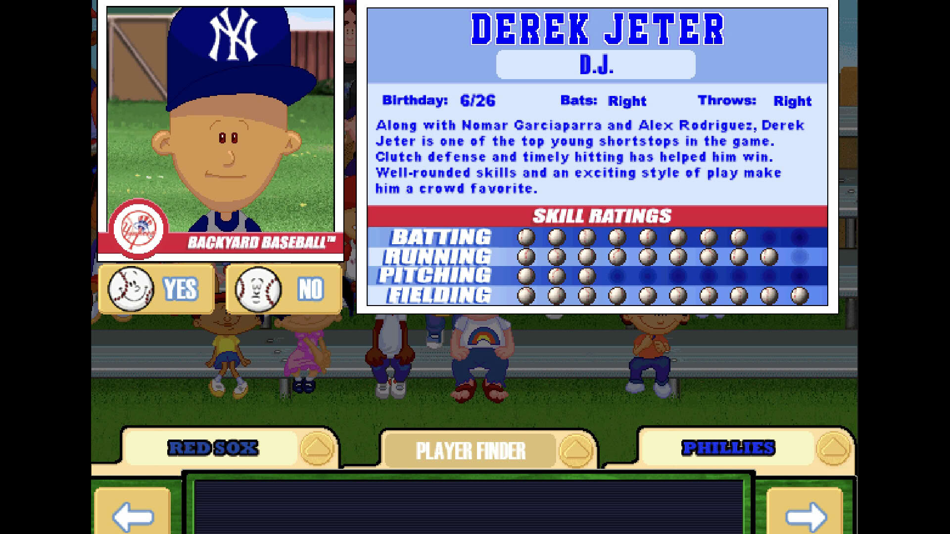 Screenshot for Backyard Baseball 2001