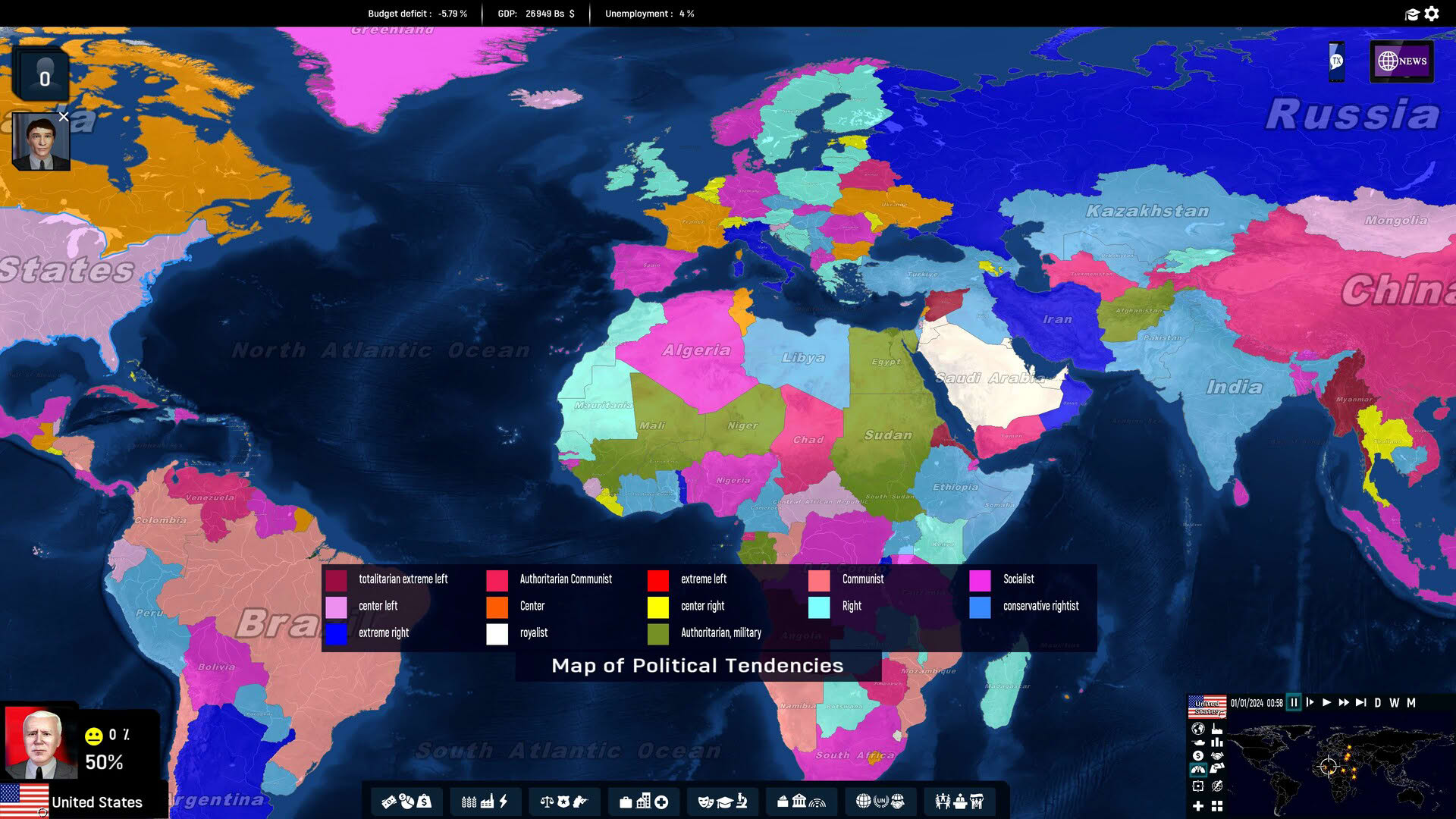 Screenshot for Geo-Political Simulator 5