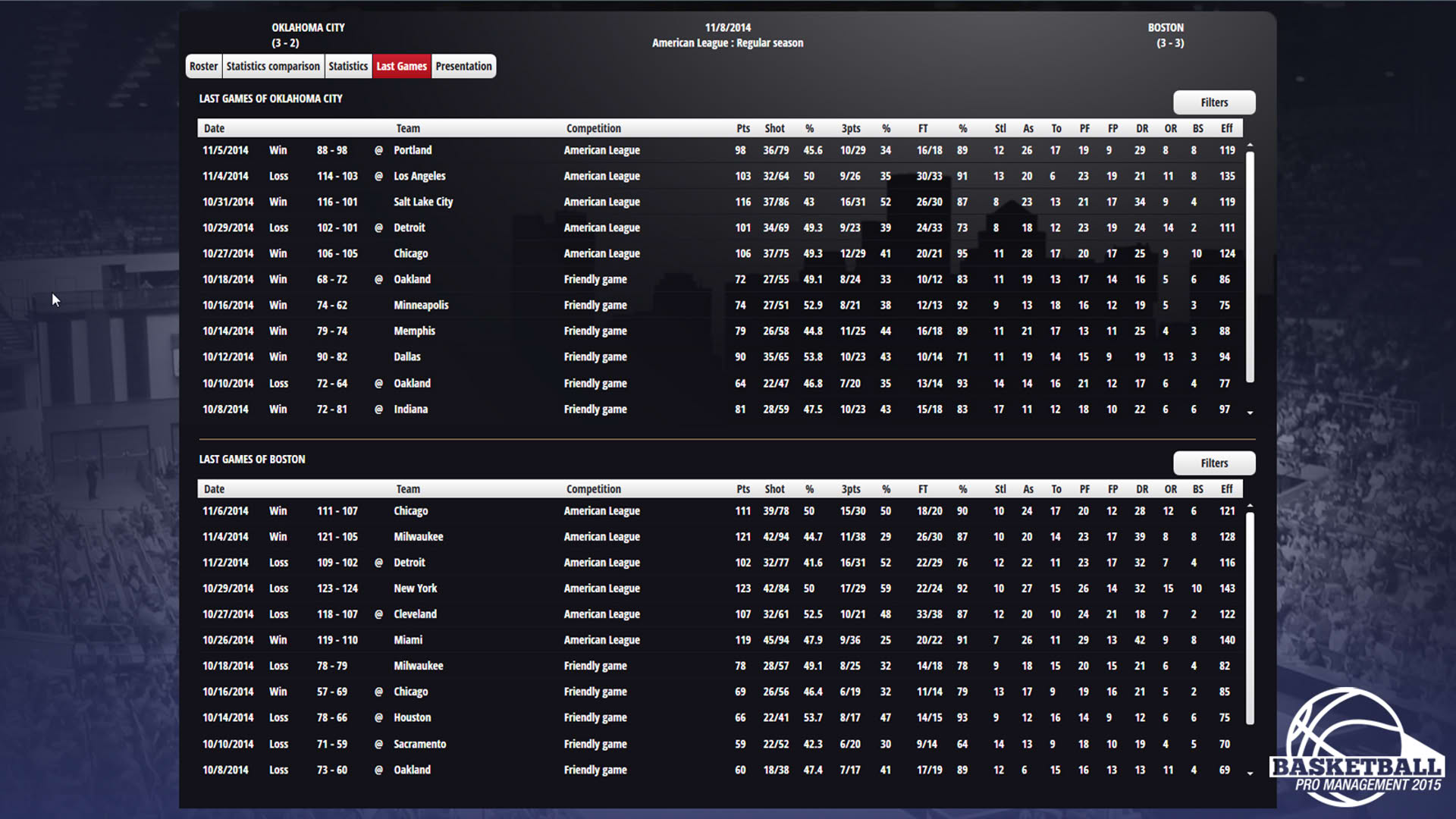 Screenshot for Basketball Pro Management 2015