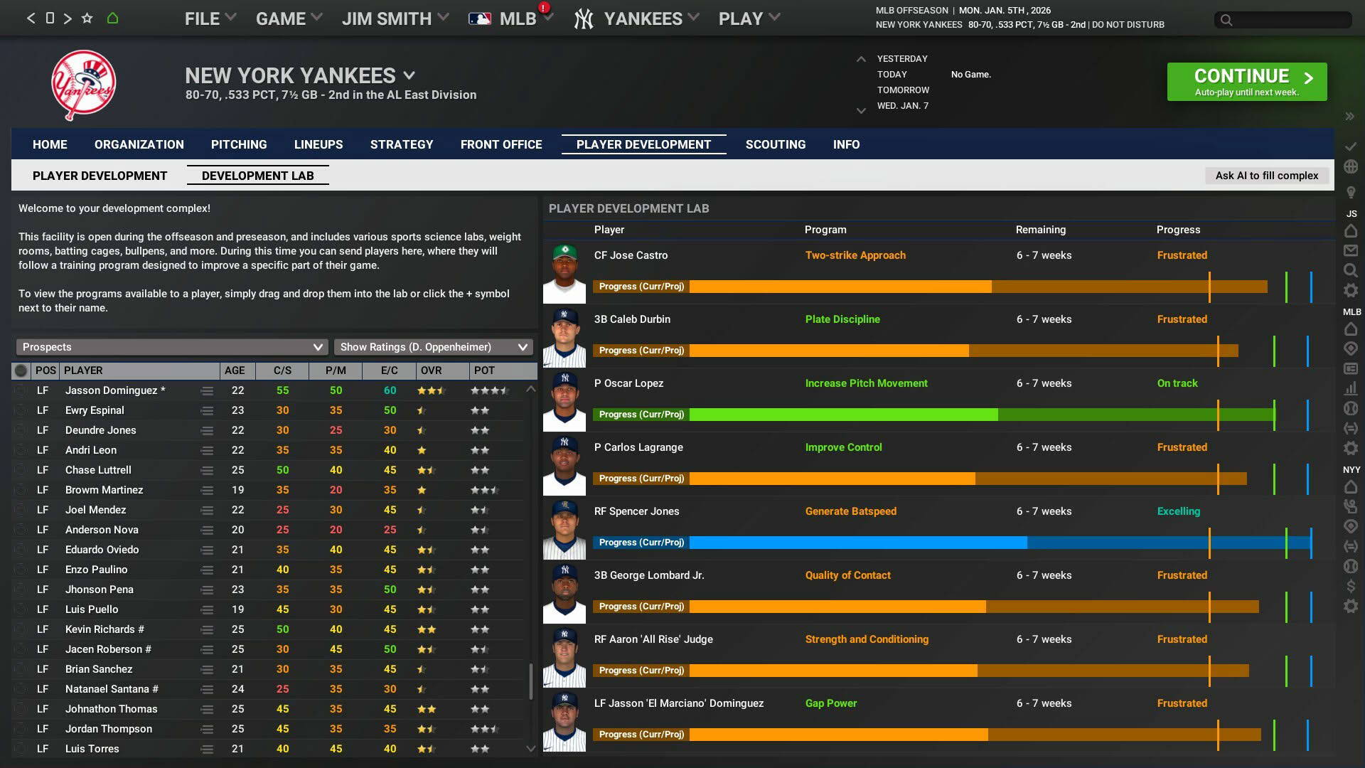 Screenshot for Out of the Park Baseball 26
