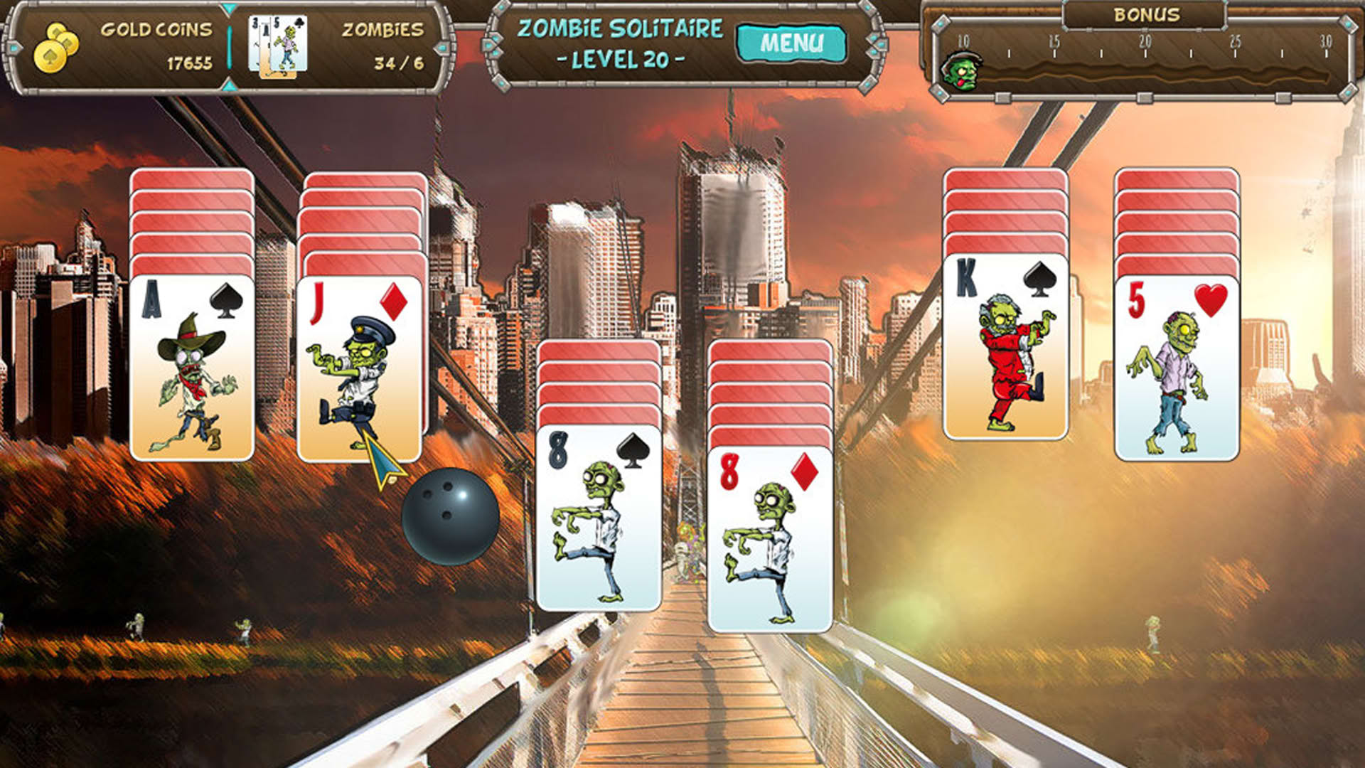 Screenshot for Zombie Solitaire