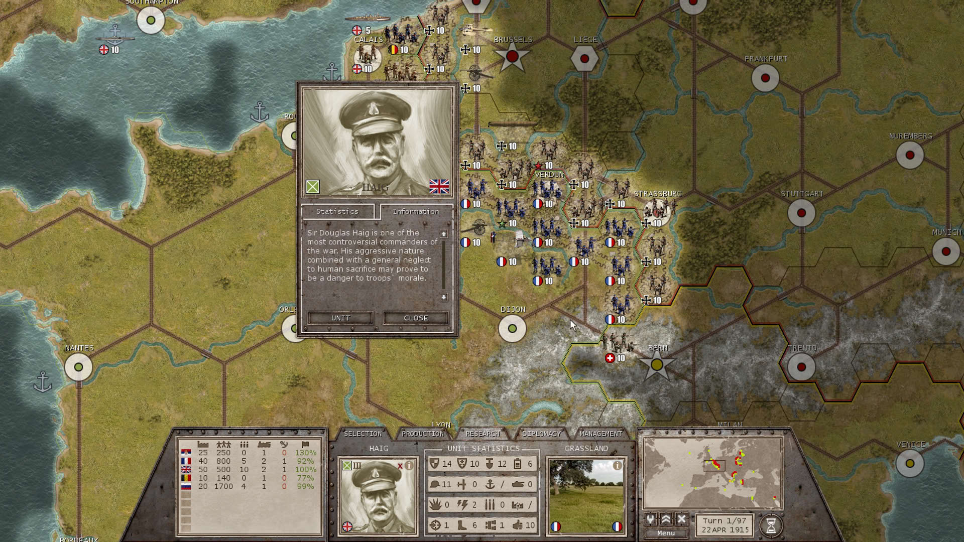 Screenshot for Commander: The Great War