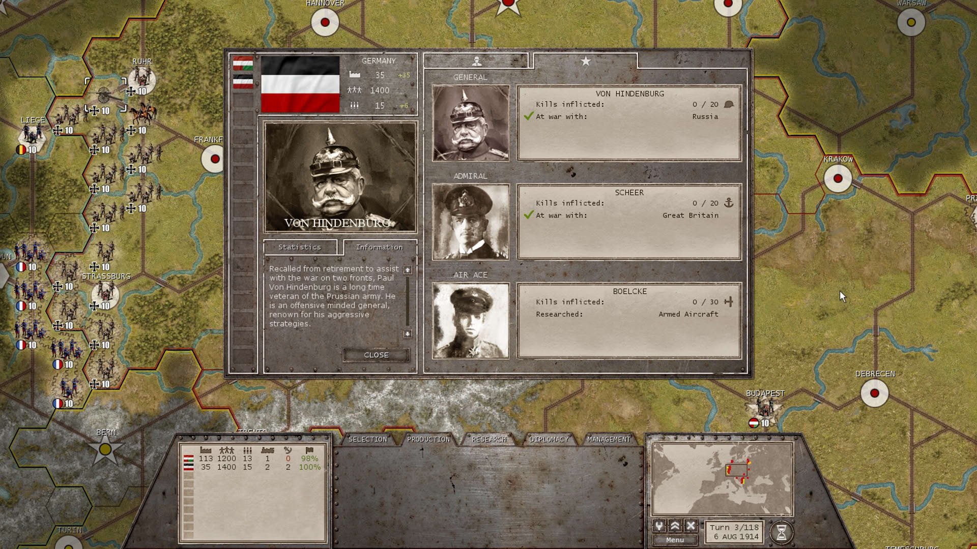 Screenshot for Commander: The Great War