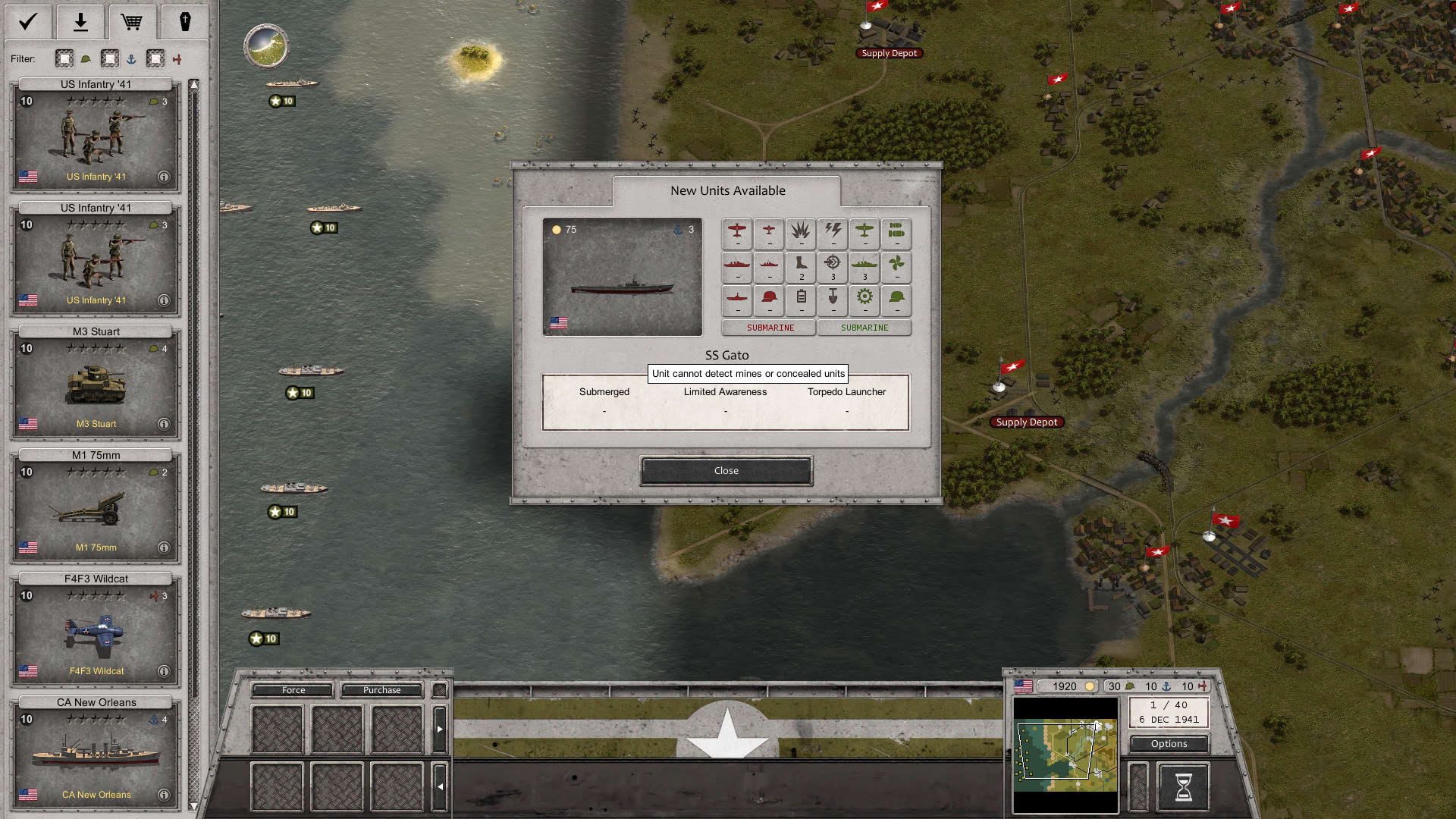 Screenshot for Order of Battle: World War II