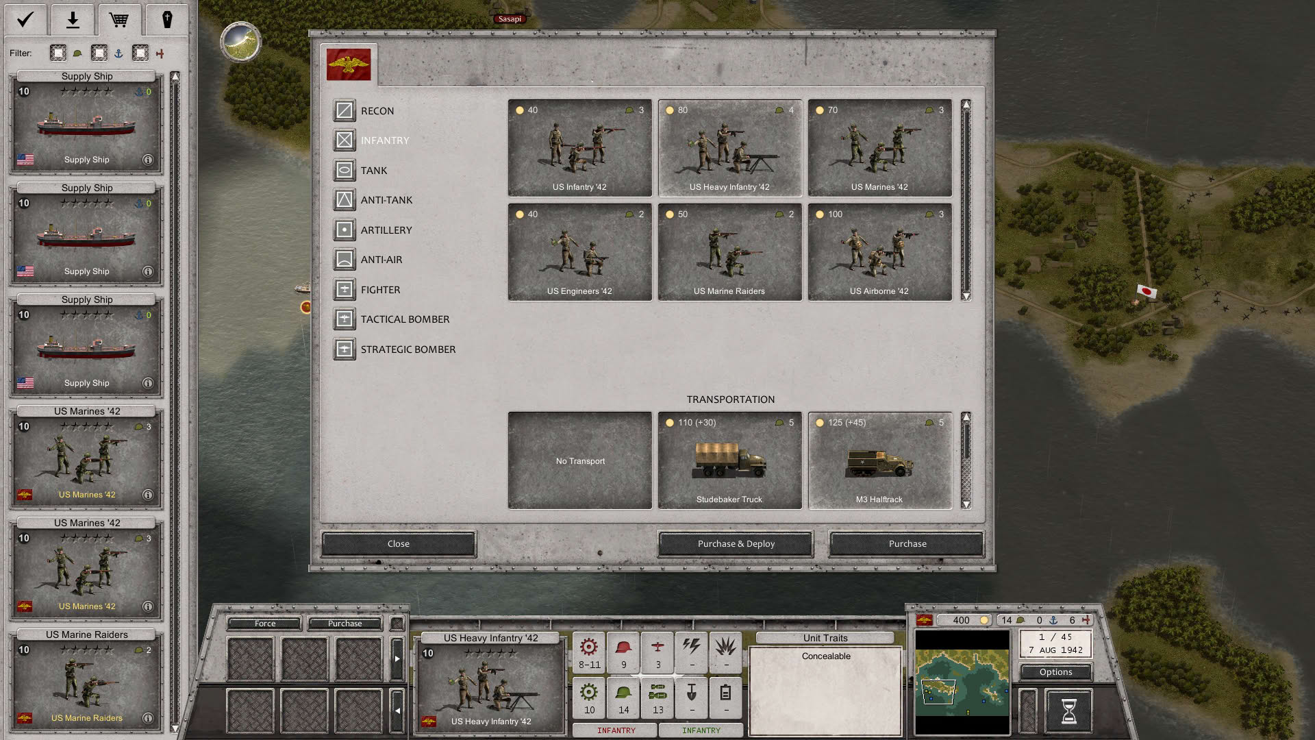 Screenshot for Order of Battle: World War II