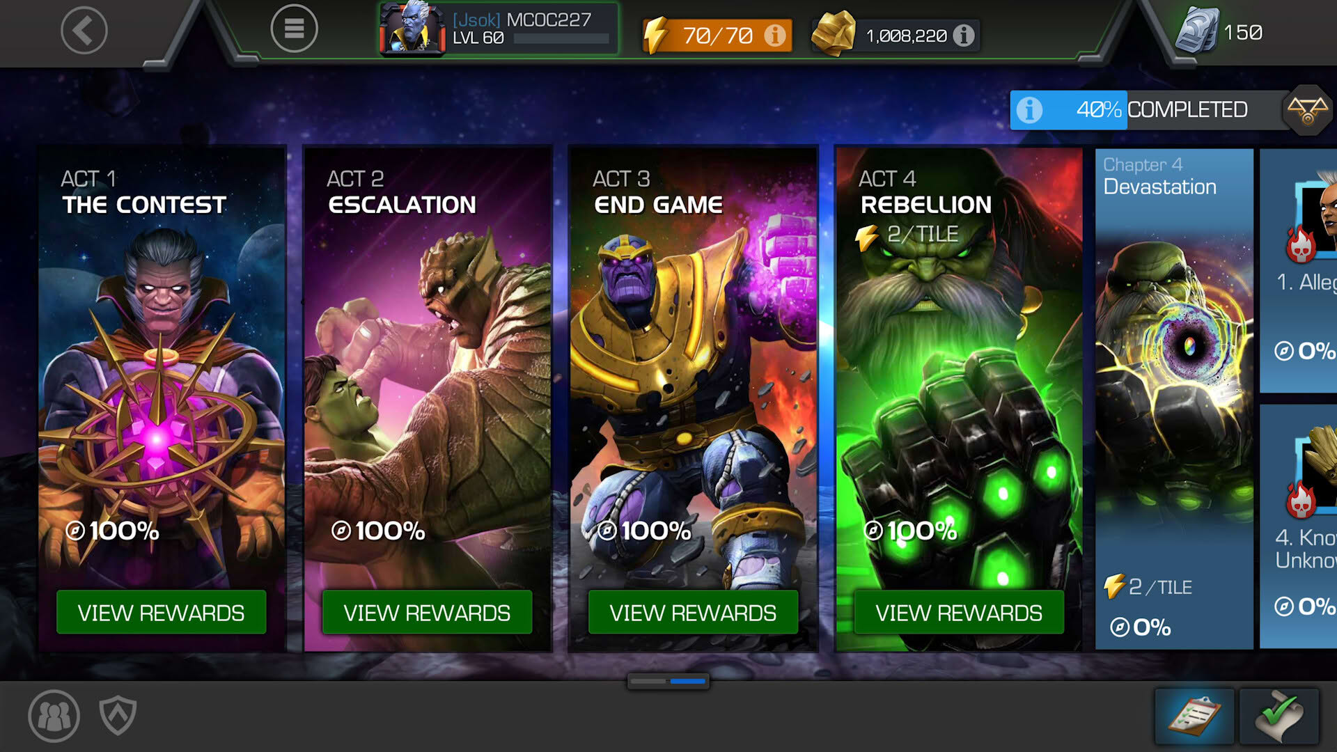 Screenshot for Marvel Contest of Champions