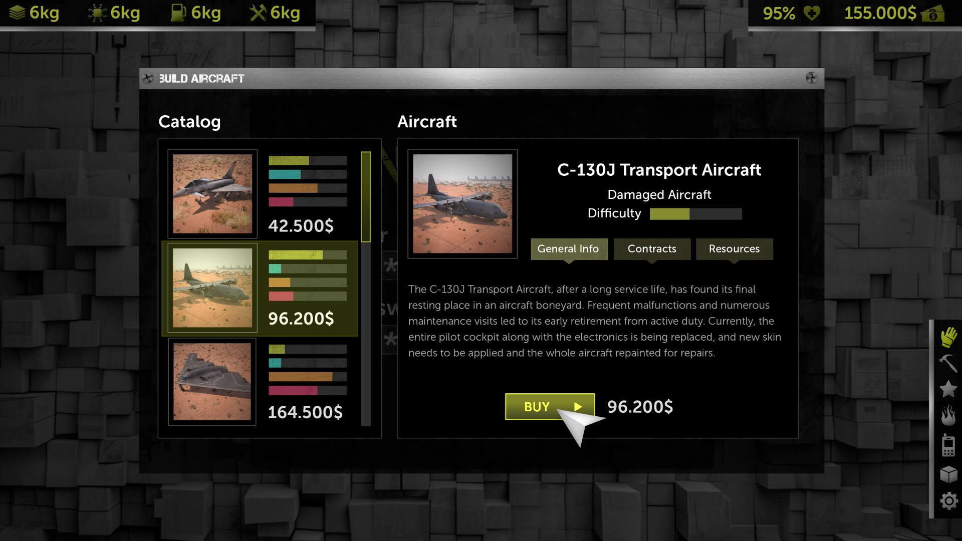 Screenshot for Plane Graveyard Simulator