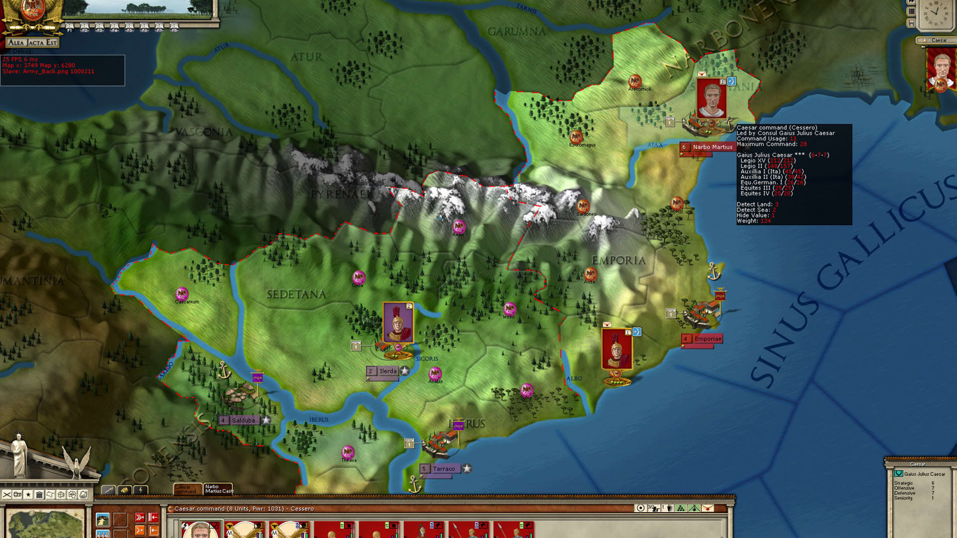 Screenshot for Alea Jacta Est
