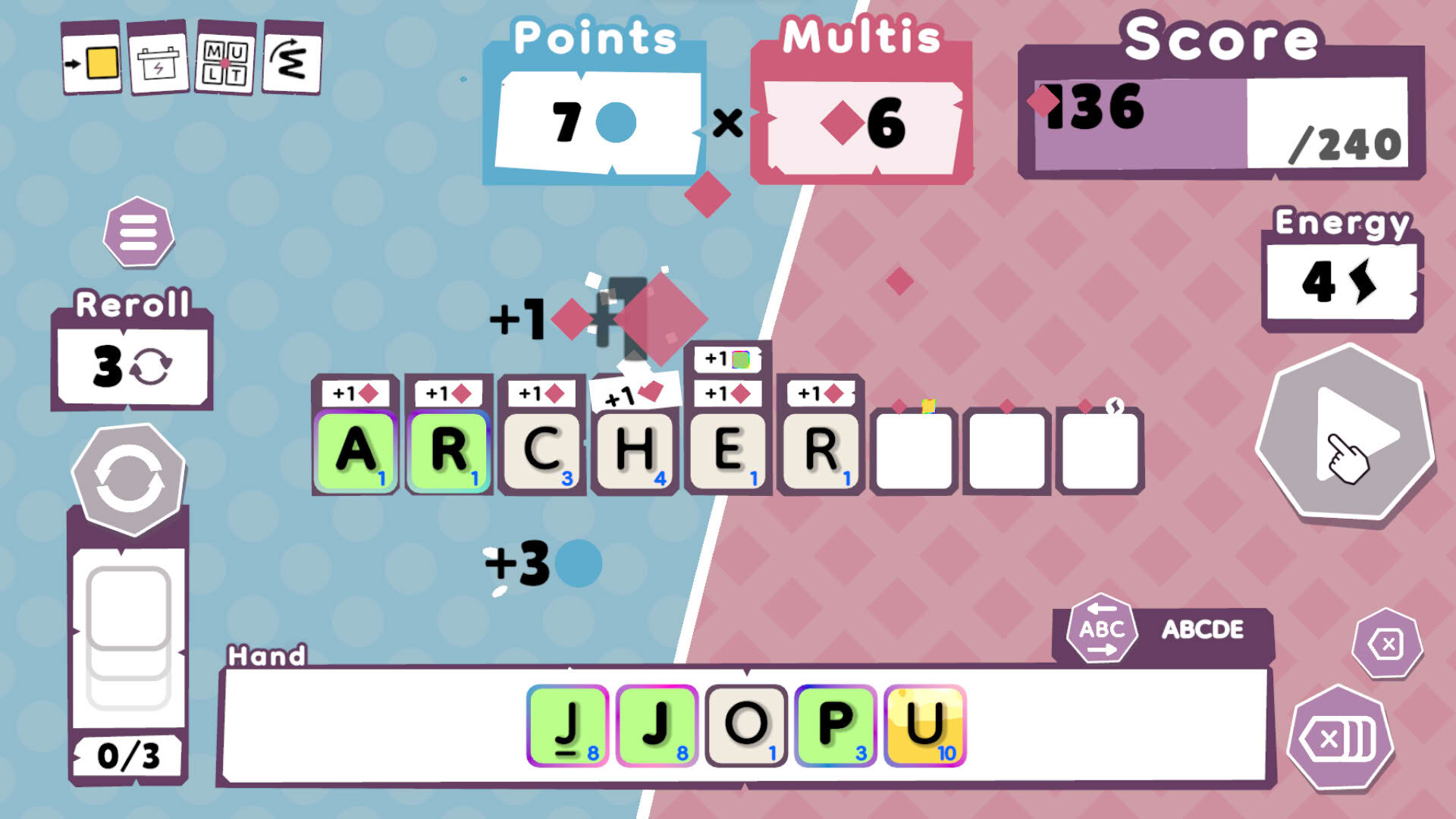 Screenshot for Wordatro!