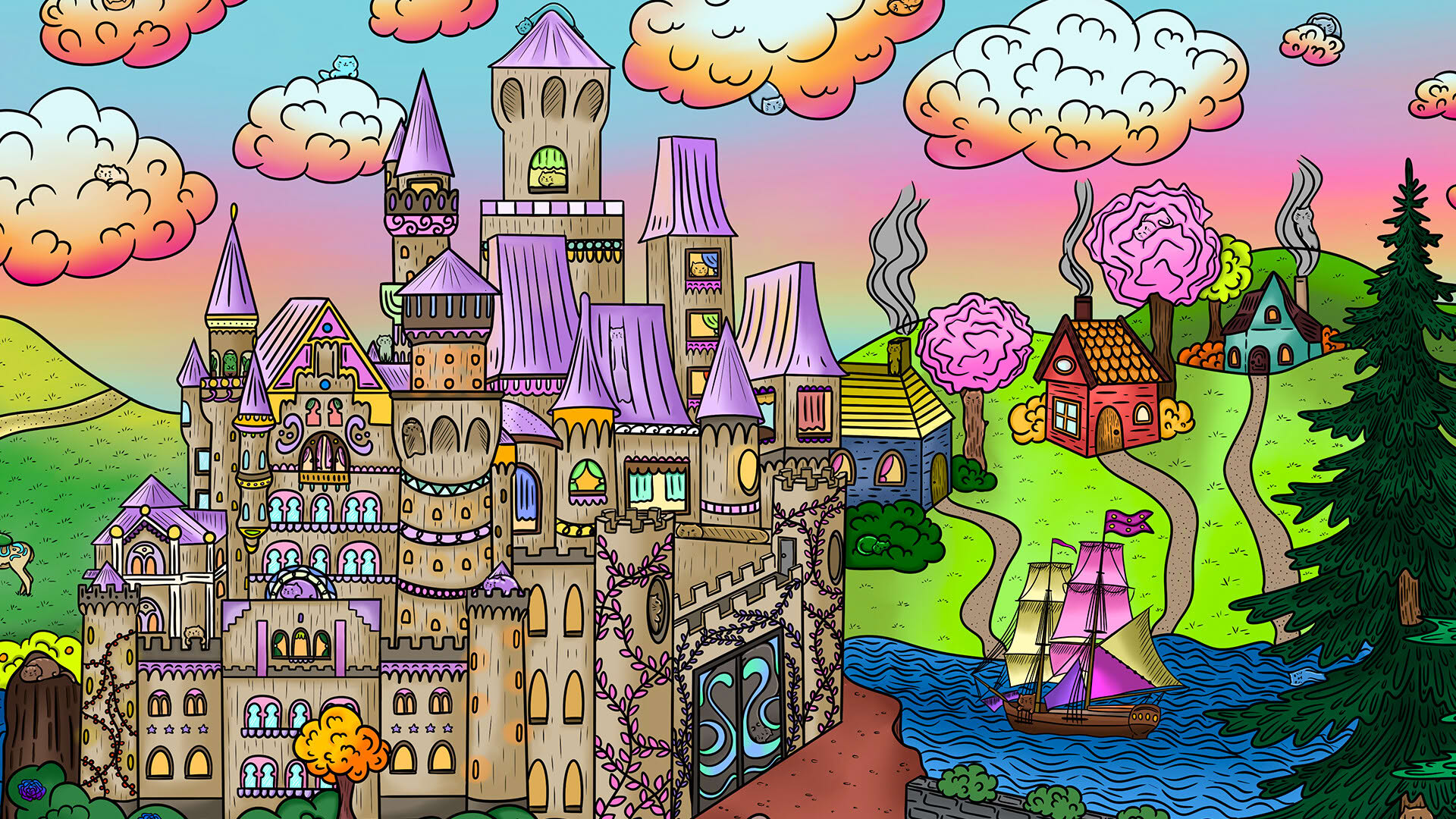 Screenshot for 100 Fantasy Cats