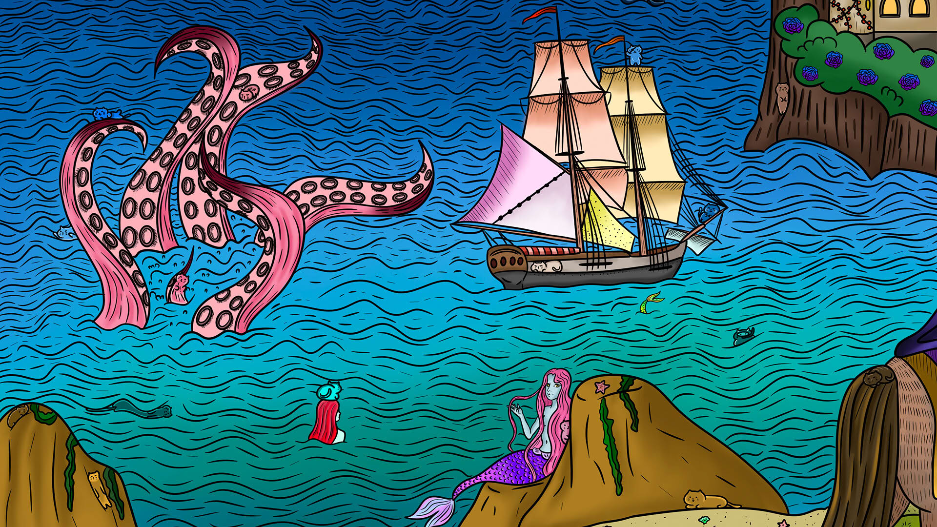 Screenshot for 100 Fantasy Cats