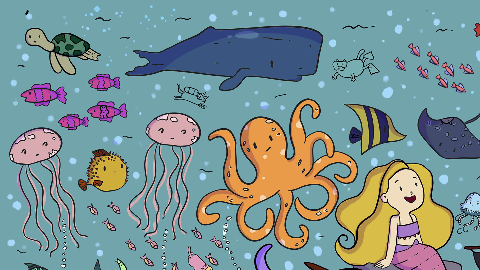 Screenshot for 100 Sea Cats