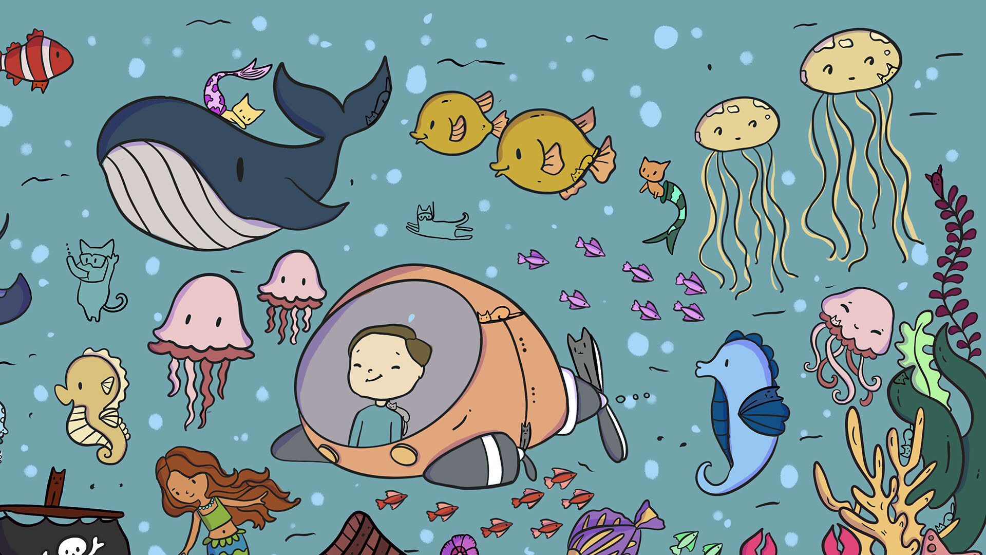Screenshot for 100 Sea Cats