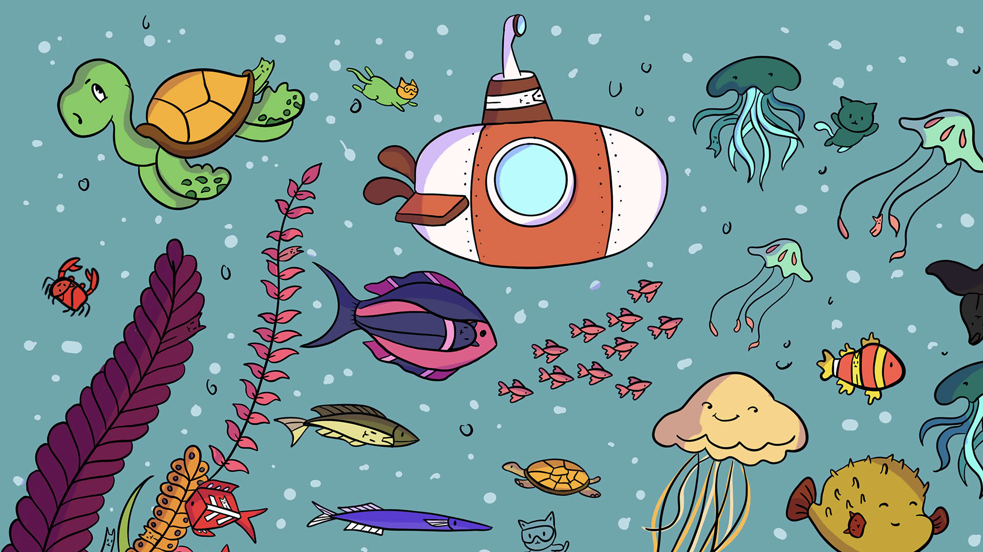 Screenshot for 100 Sea Cats
