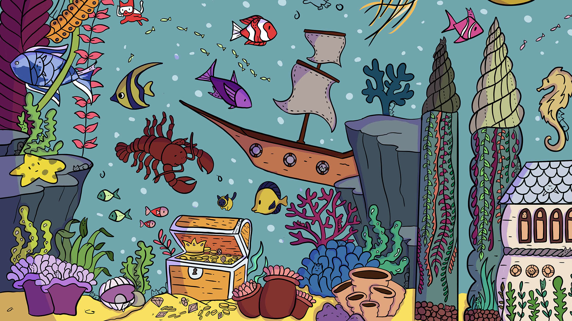 Screenshot for 100 Sea Cats