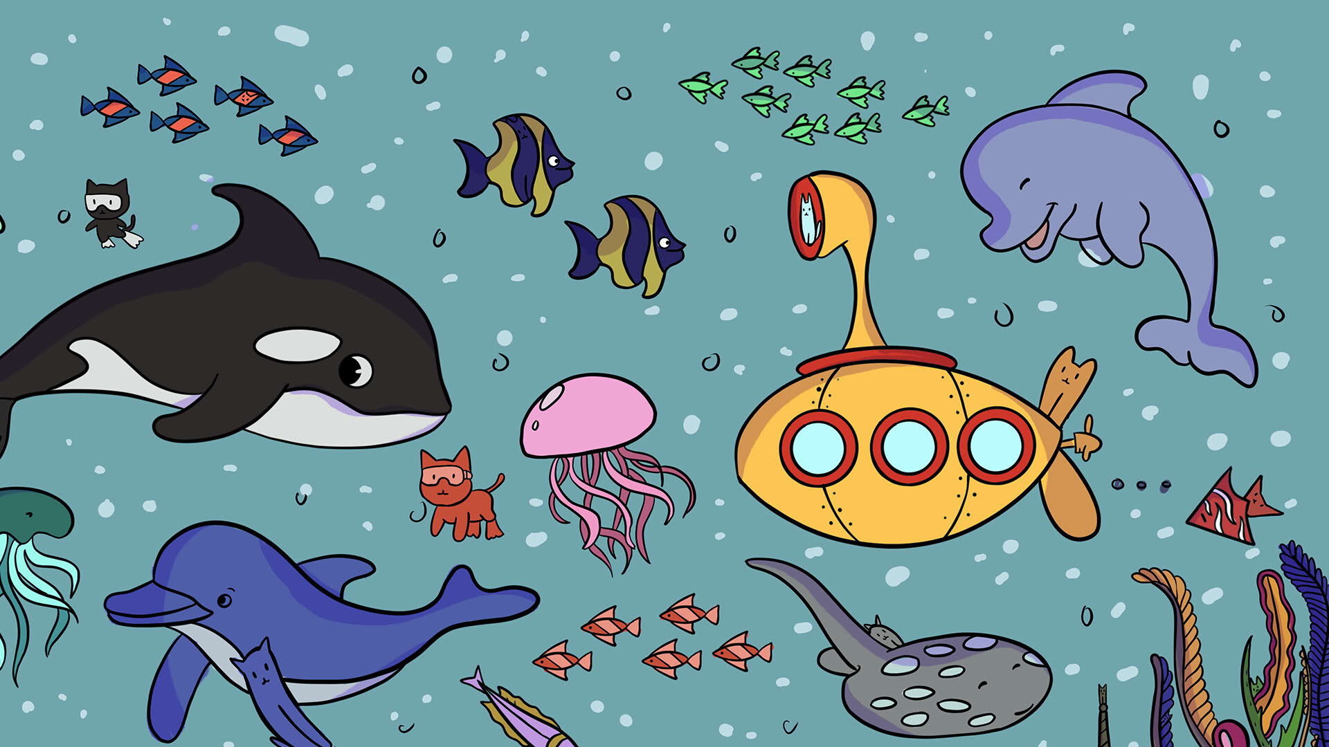 Screenshot for 100 Sea Cats