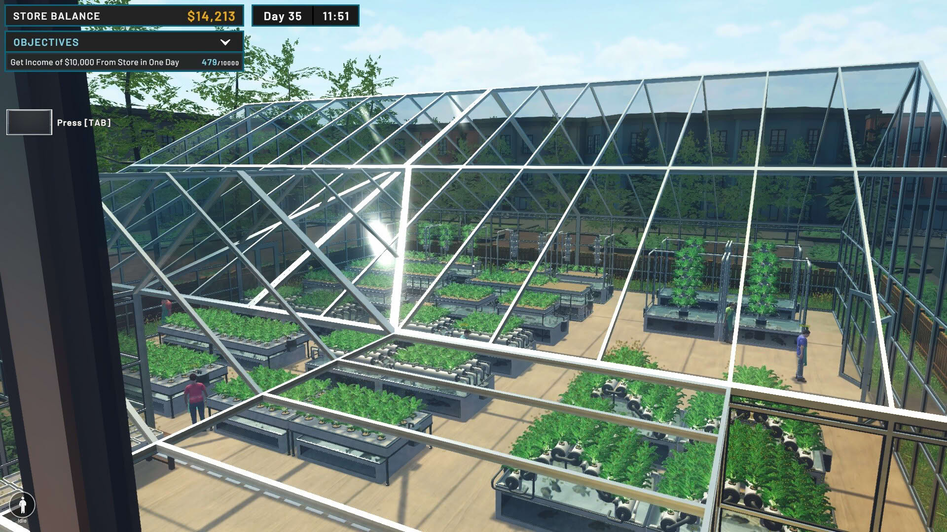 Screenshot for Hydroponics Farm & Store Simulator