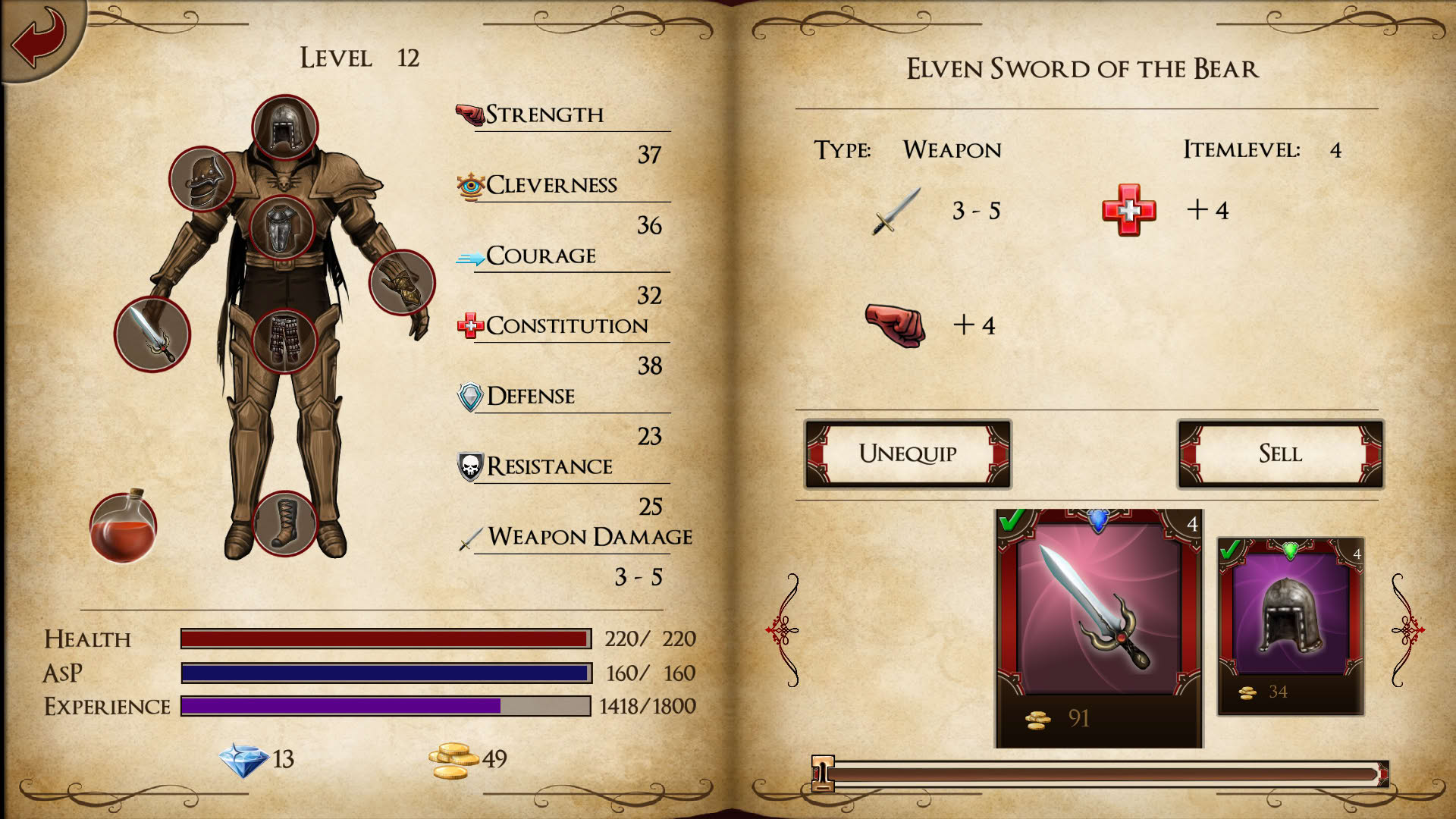 Screenshot for Skilltree Saga