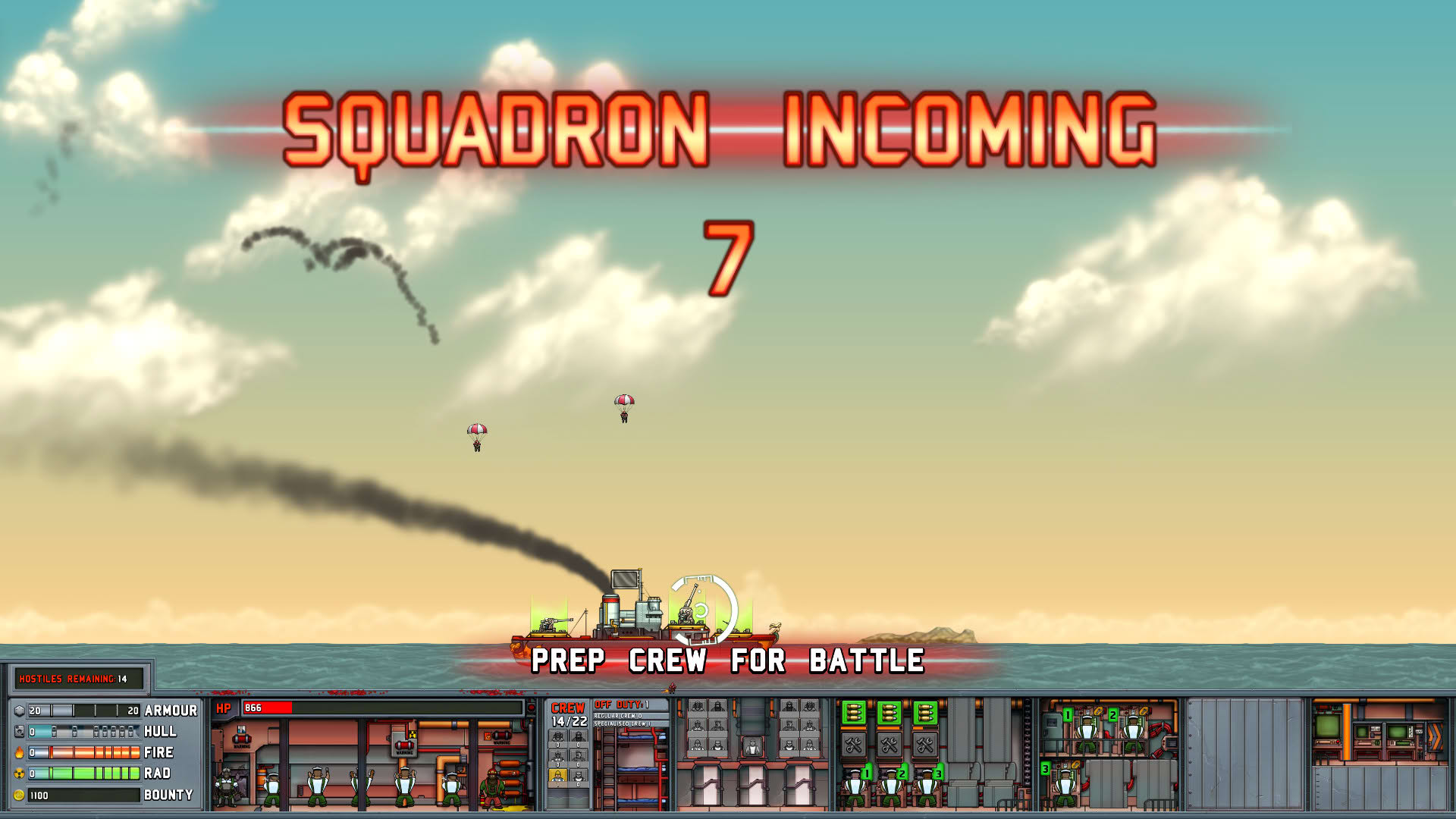 Screenshot for All Guns on Deck