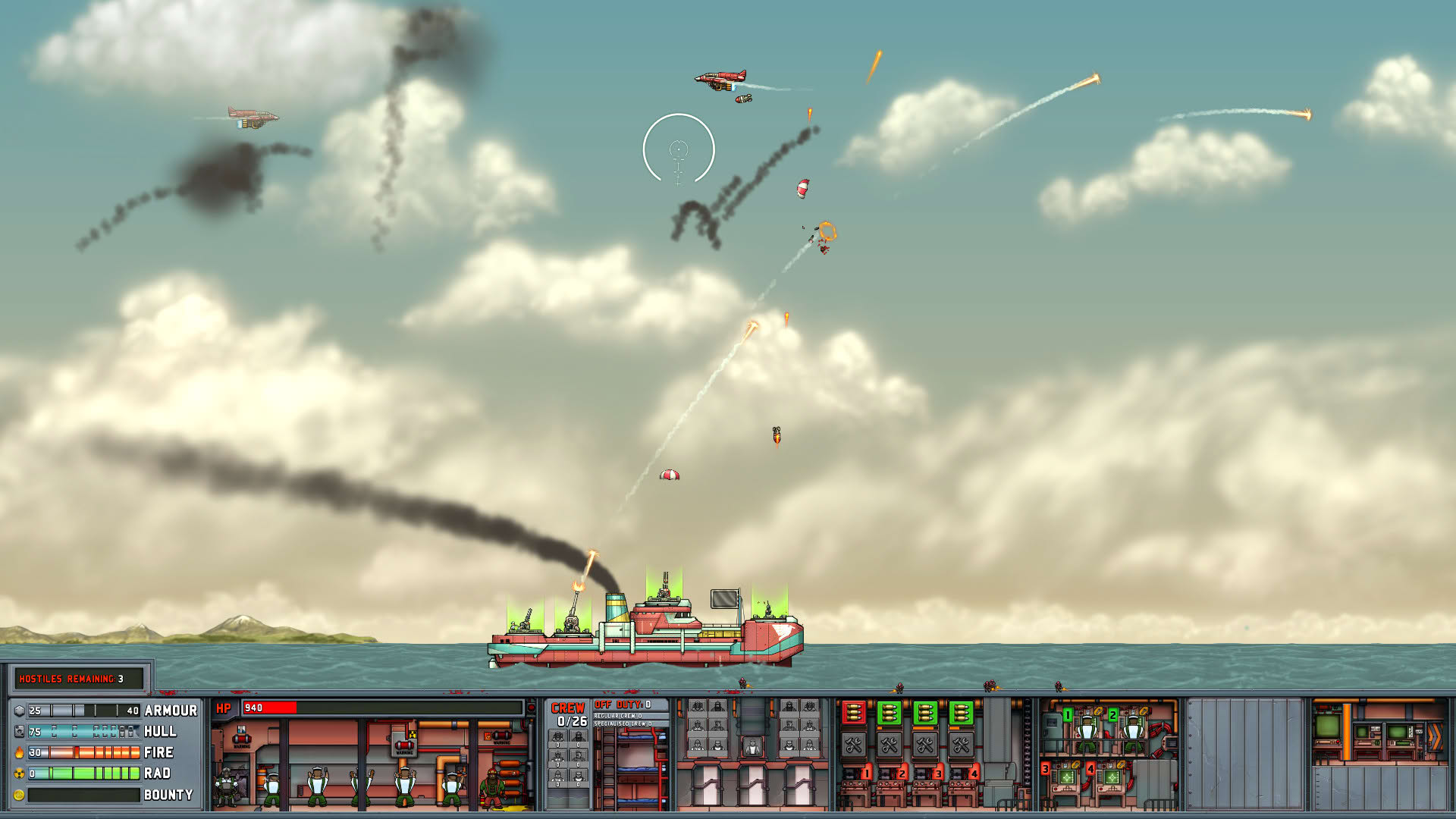 Screenshot for All Guns on Deck