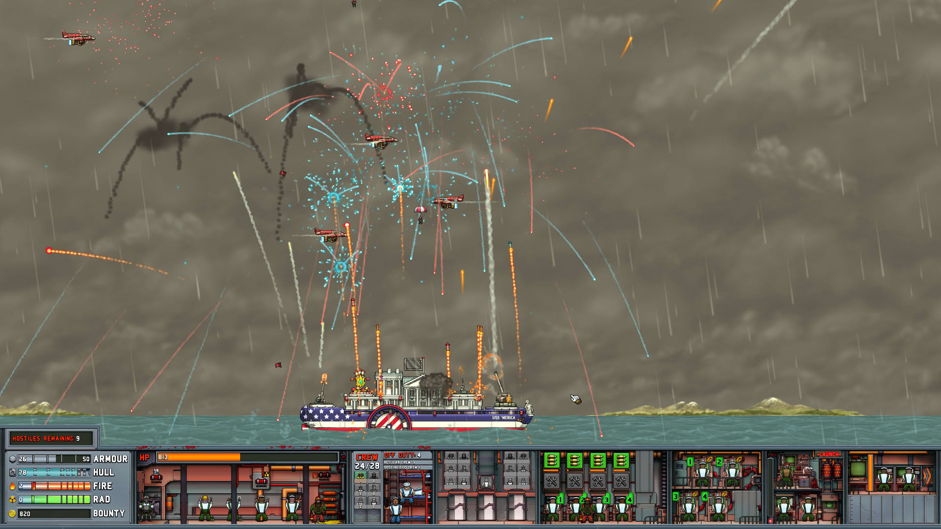 Screenshot for All Guns on Deck