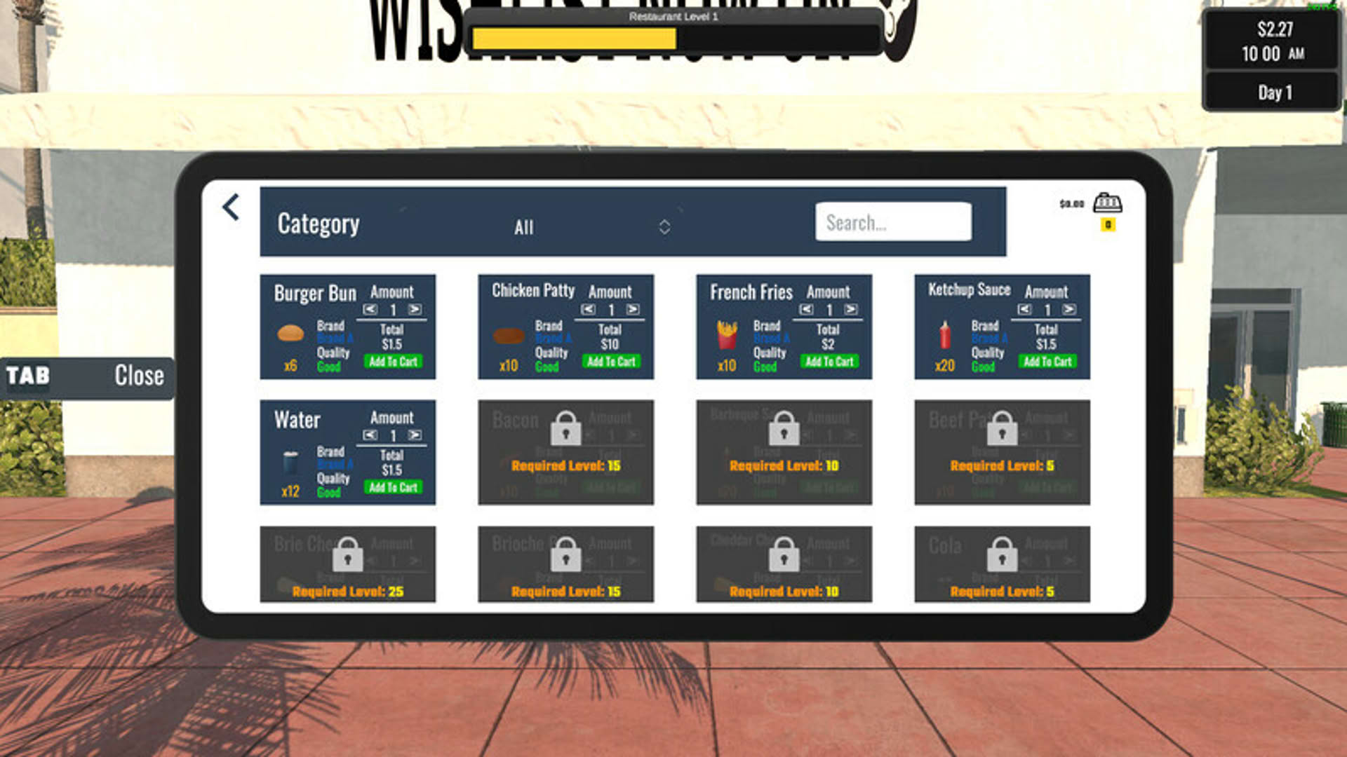 Screenshot for Restaurant Owner: A Restaurant Simulator