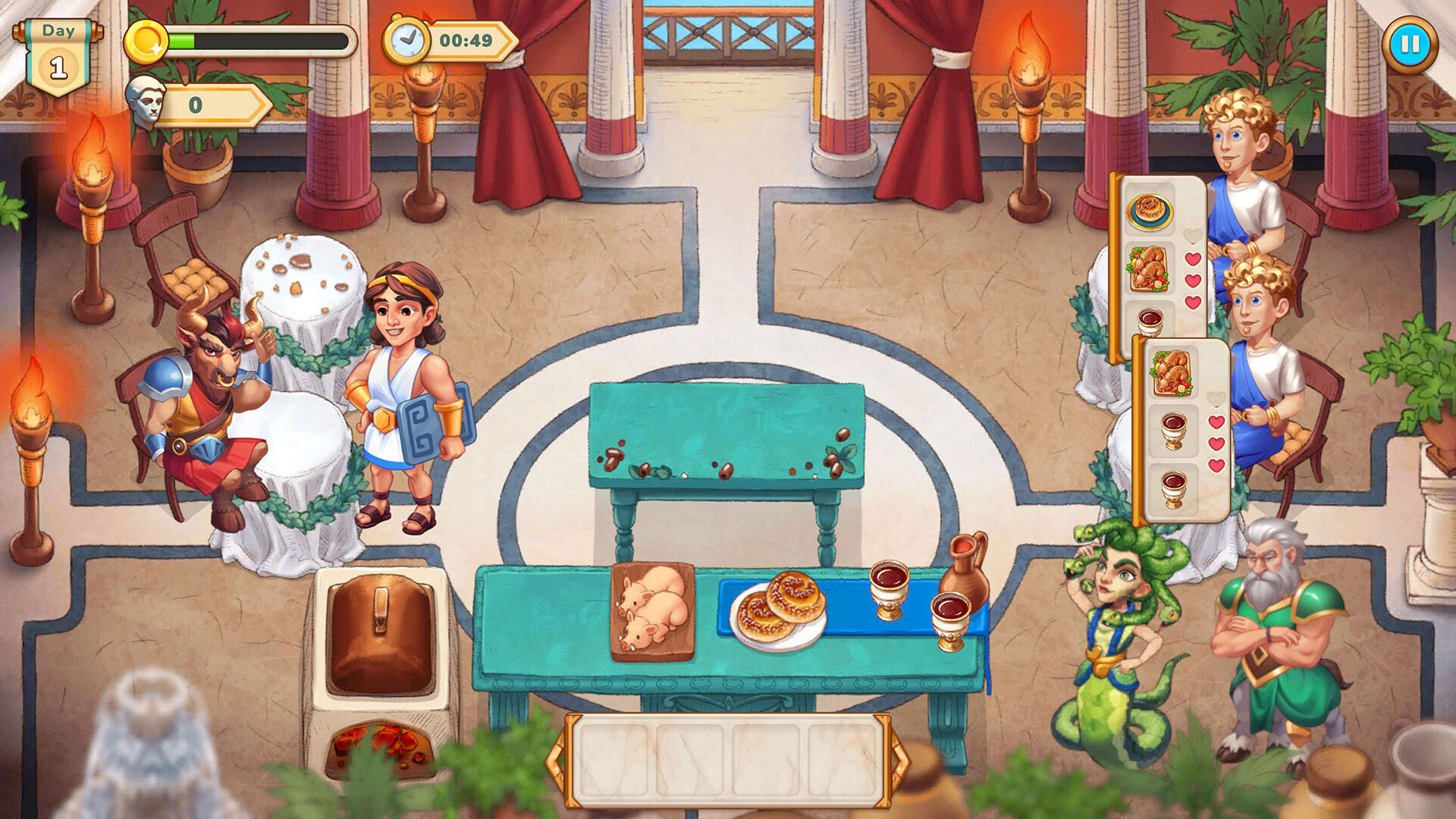 Screenshot for Greek Kitchen Frenzy: Dionysus