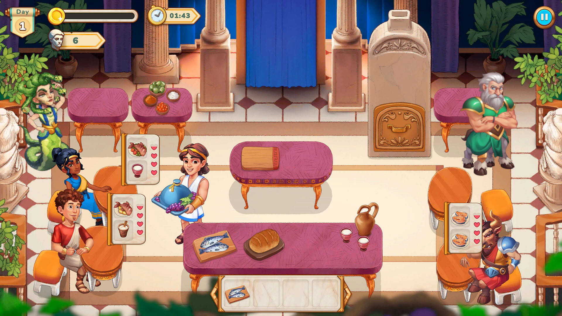 Screenshot for Greek Kitchen Frenzy: Dionysus
