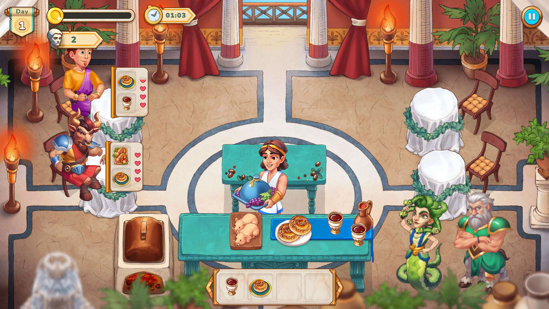 Screenshot for Greek Kitchen Frenzy: Dionysus