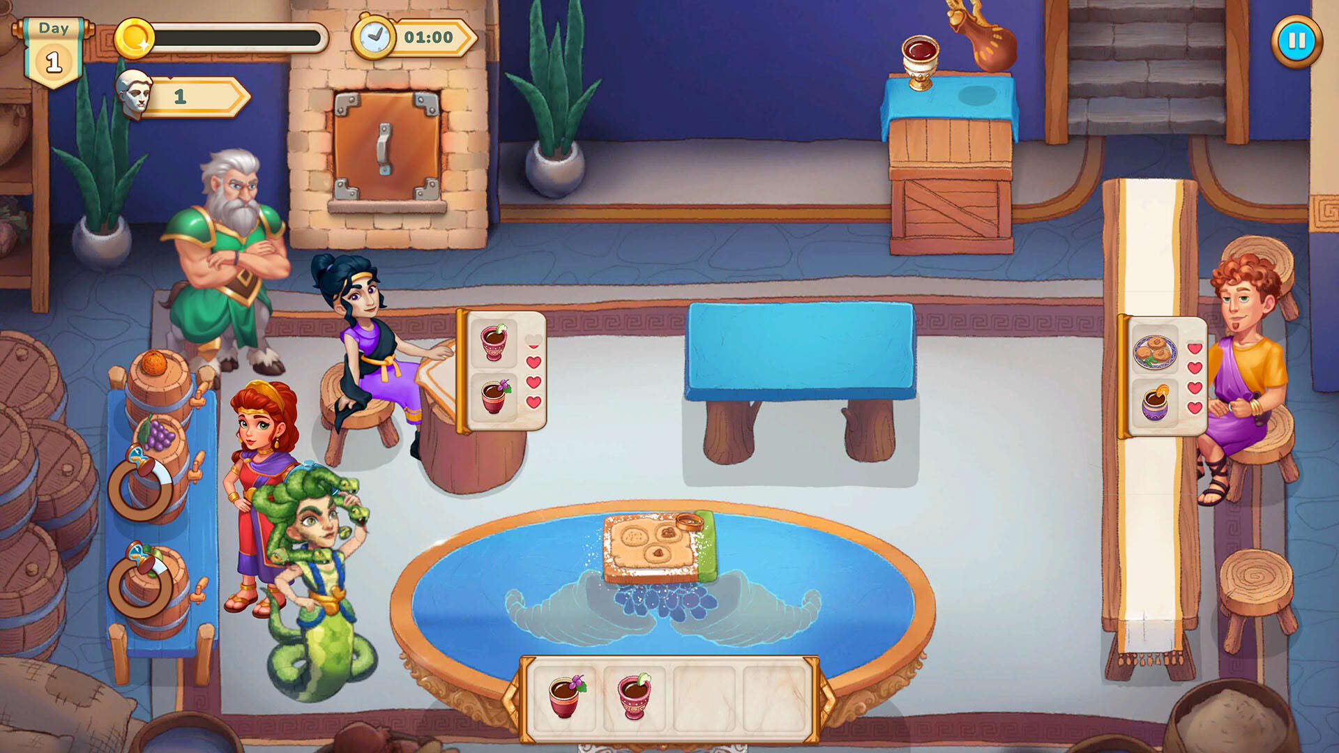 Screenshot for Greek Kitchen Frenzy: Dionysus
