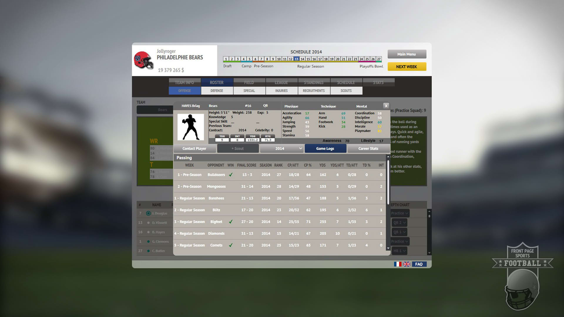Screenshot for Front Page Sports Football