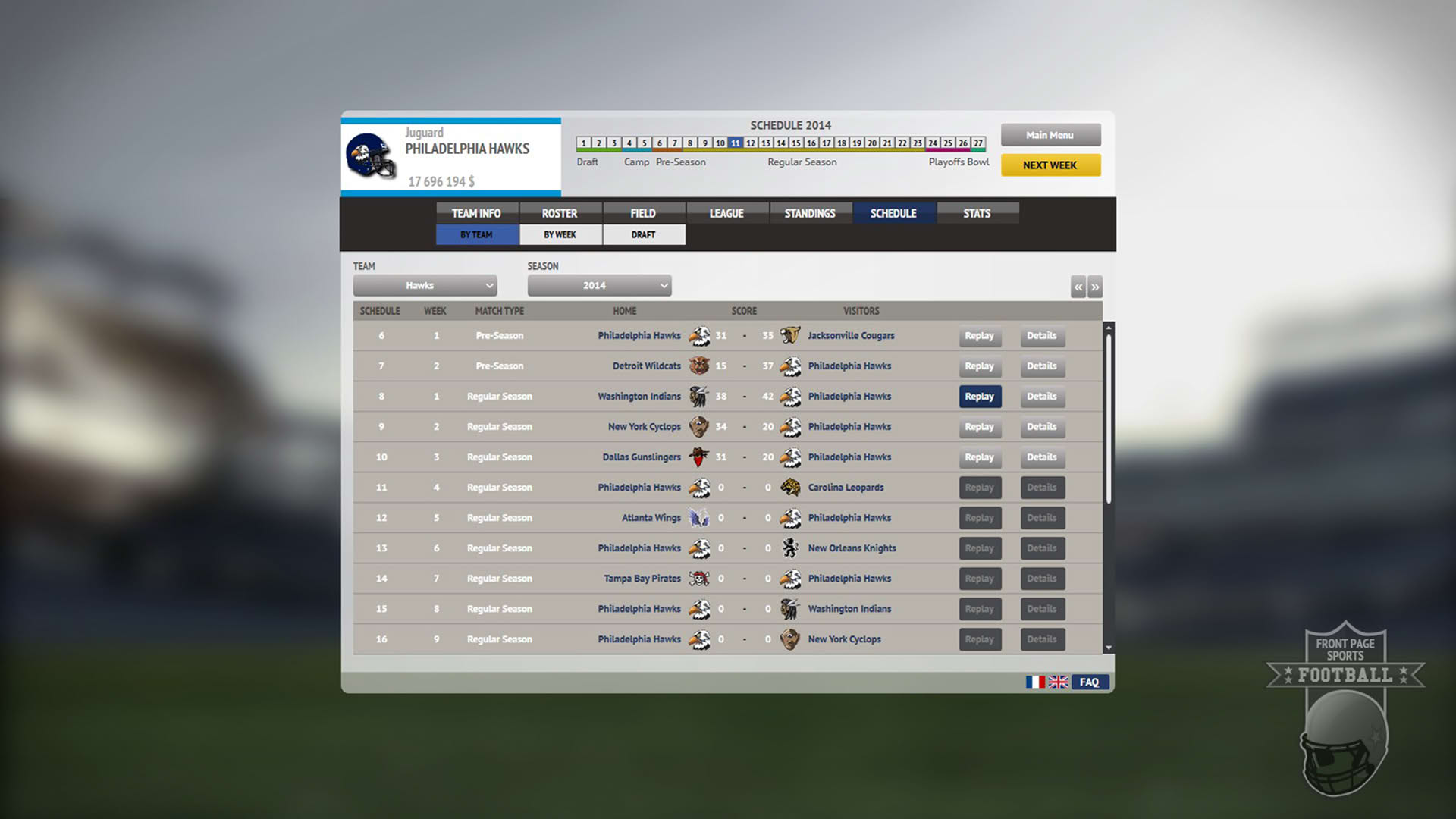 Screenshot for Front Page Sports Football