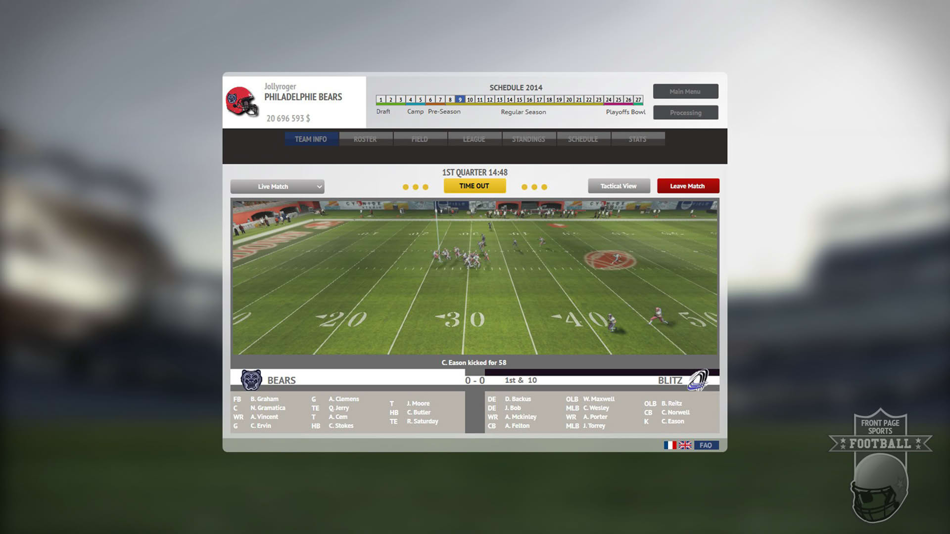 Screenshot for Front Page Sports Football