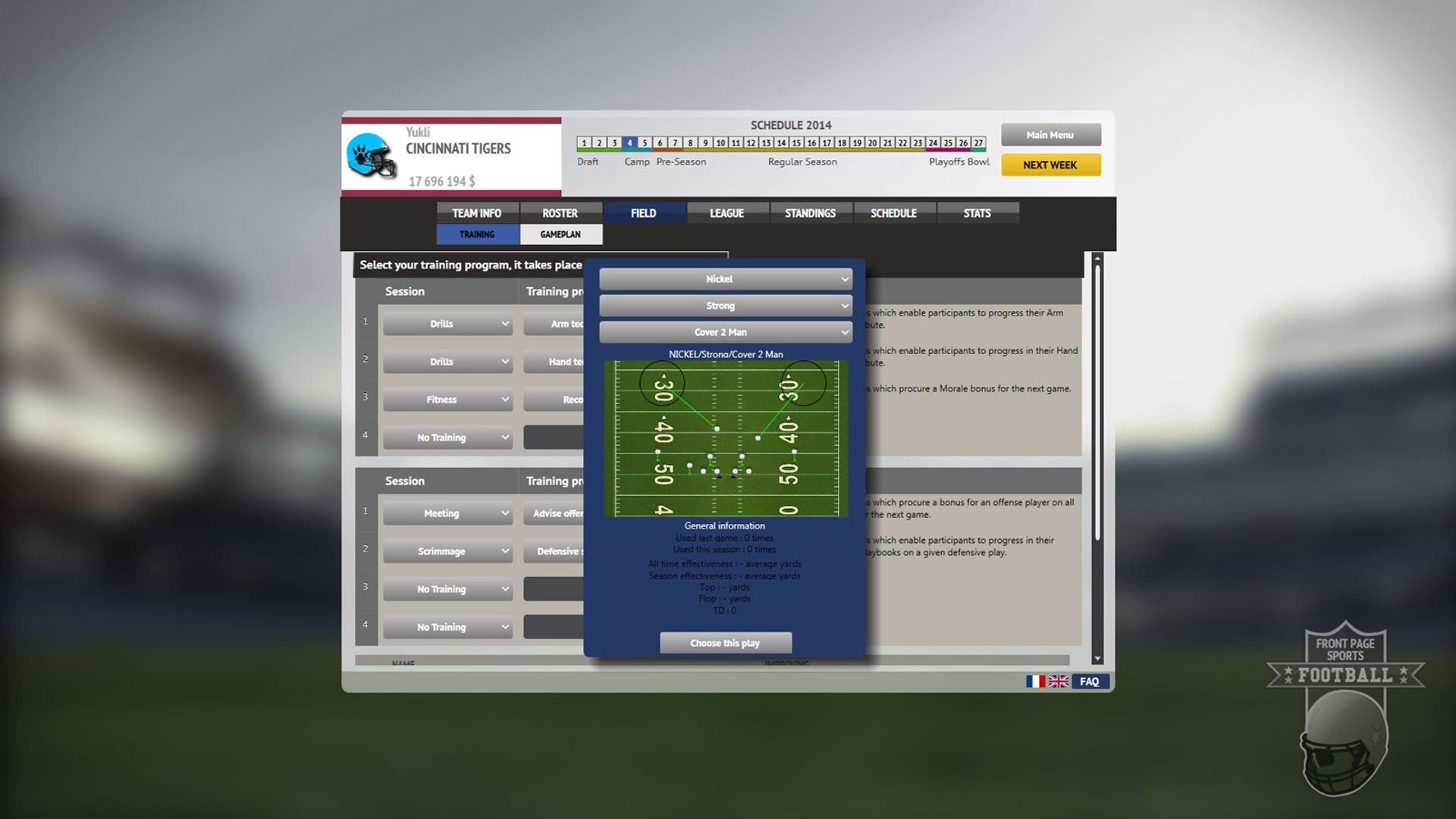 Screenshot for Front Page Sports Football