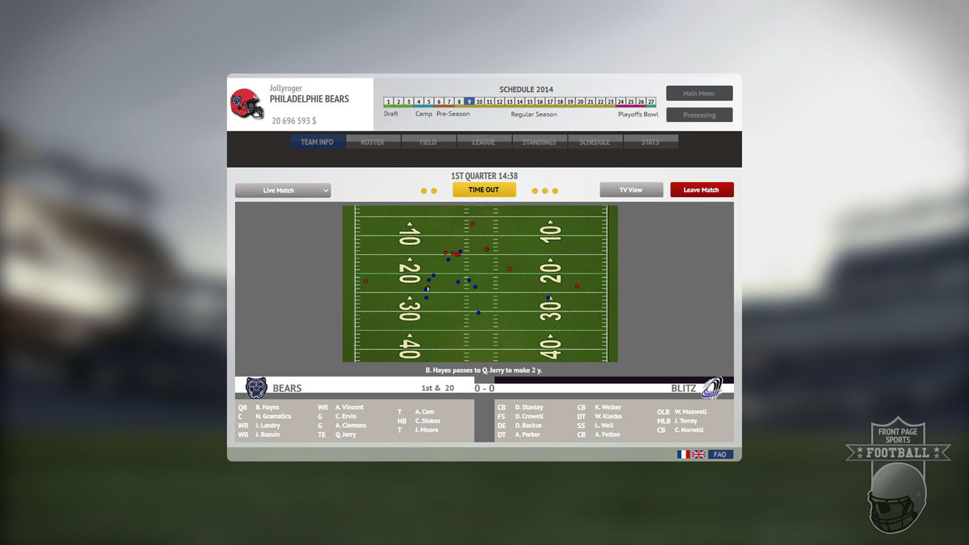 Screenshot for Front Page Sports Football