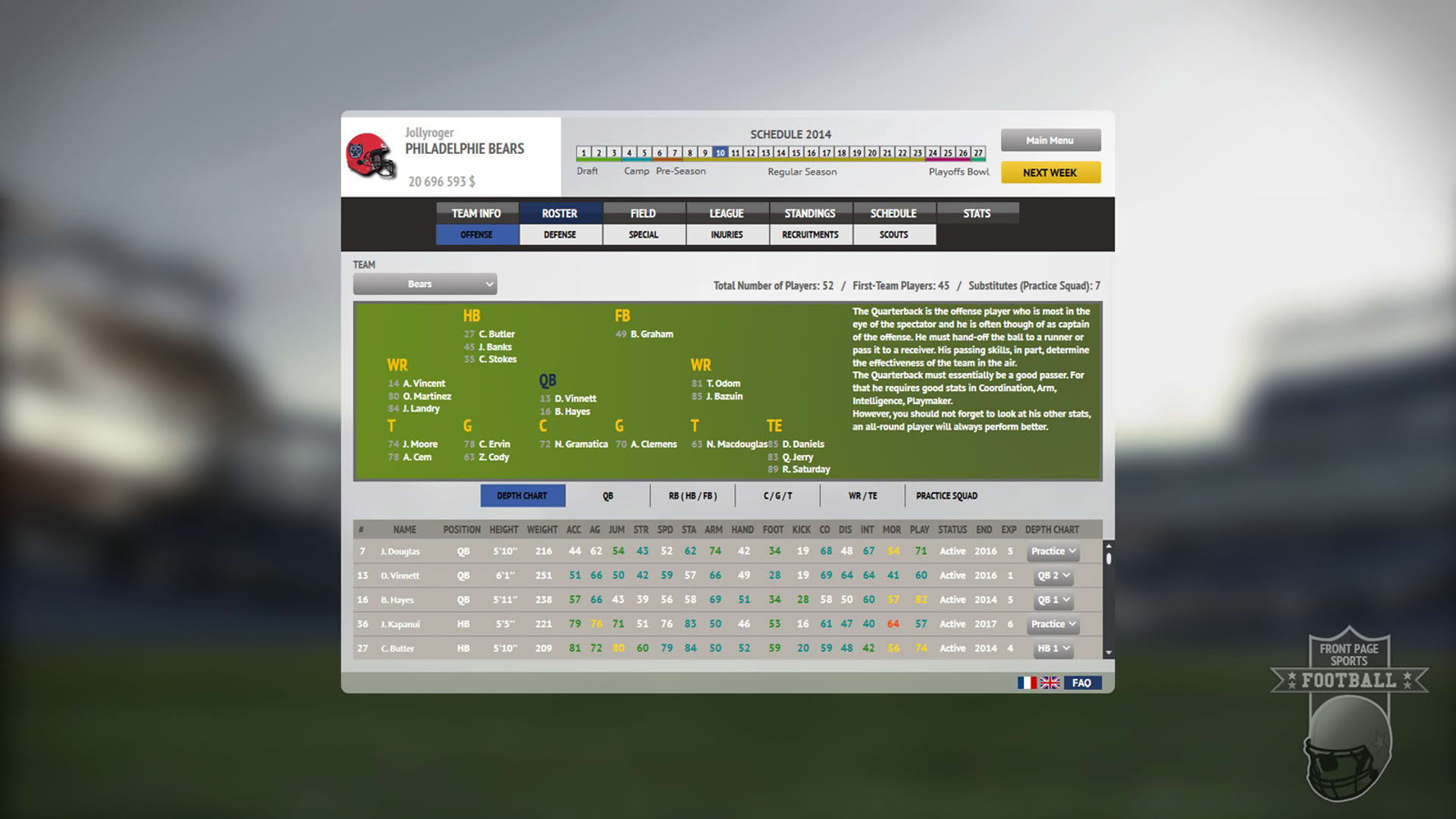 Screenshot for Front Page Sports Football