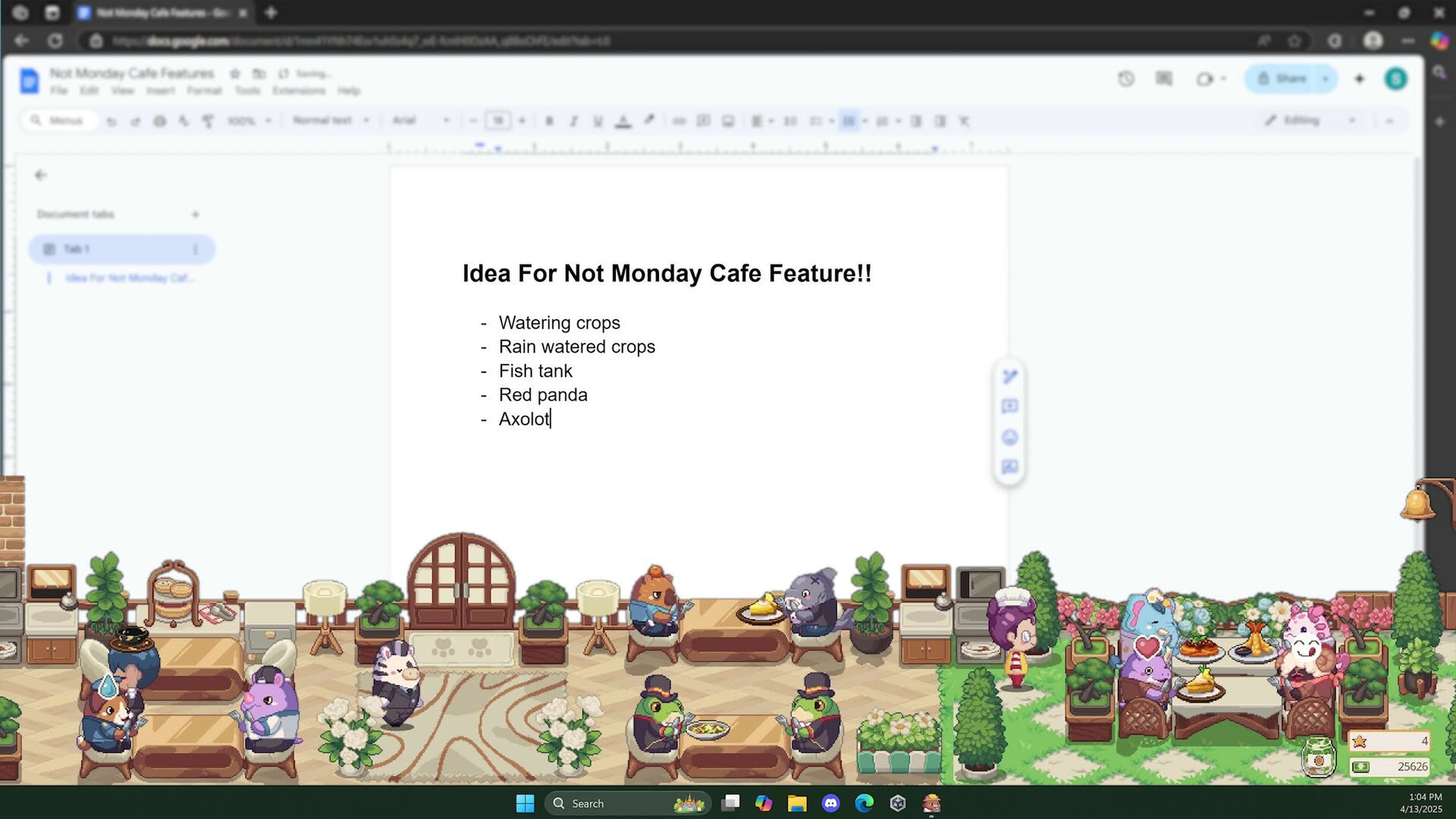 Screenshot for Not Monday Cafe