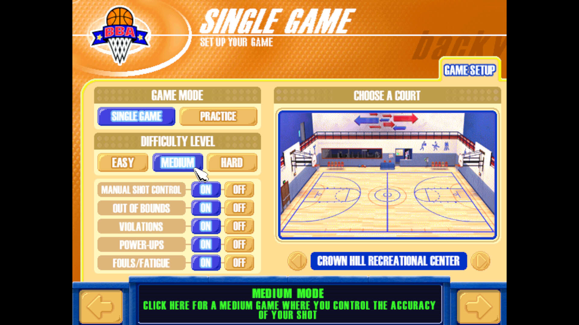 Screenshot for Backyard Basketball ‘01