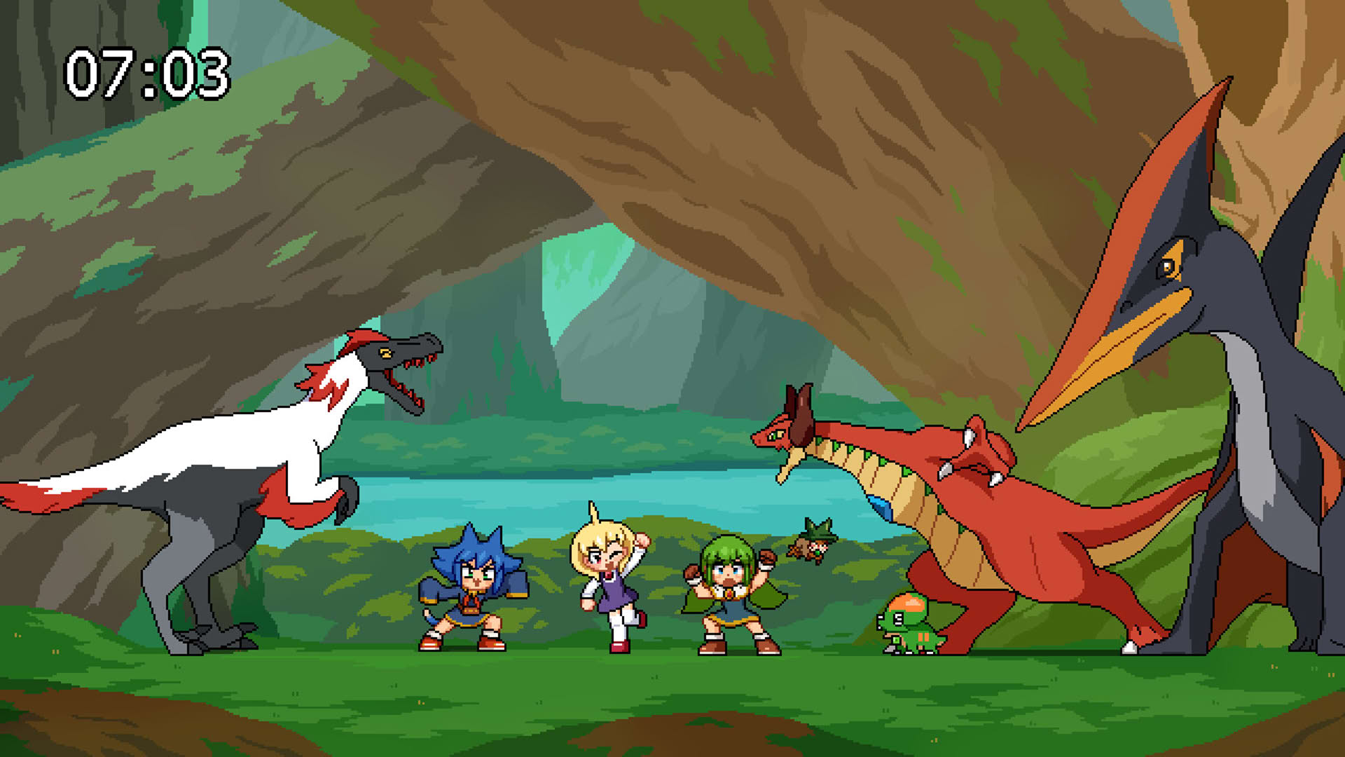 Screenshot for Kokoro Clover Sun: Prehistoric Invaders!