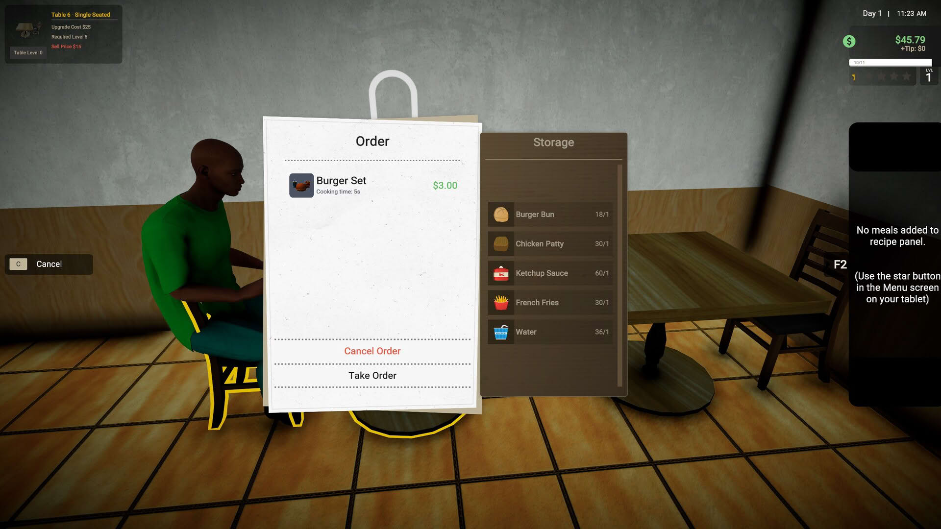 Screenshot for Restaurant Owner: A Restaurant Simulator