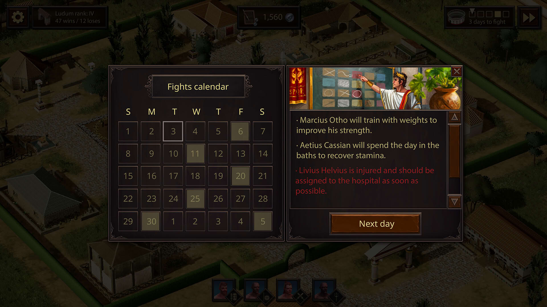 Screenshot for Gladiators of Citadelum