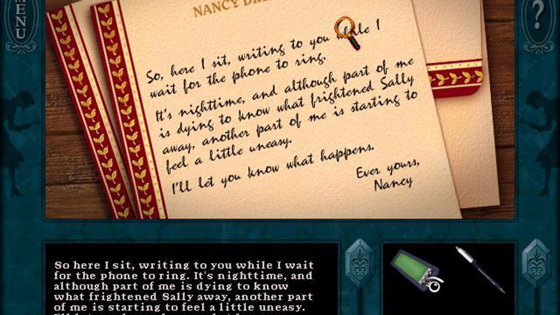Screenshot for Nancy Drew: Ghost Dogs of Moon Lake