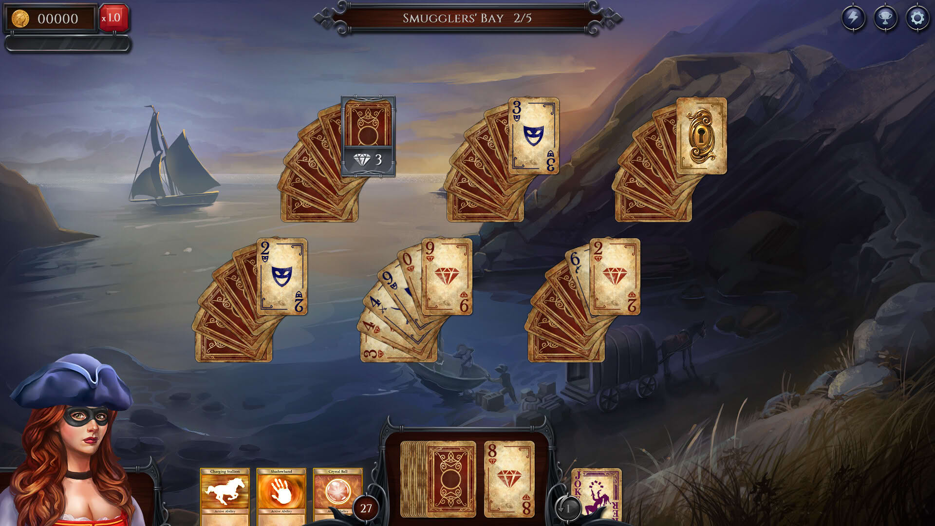 Screenshot for Shadowhand Solitaire