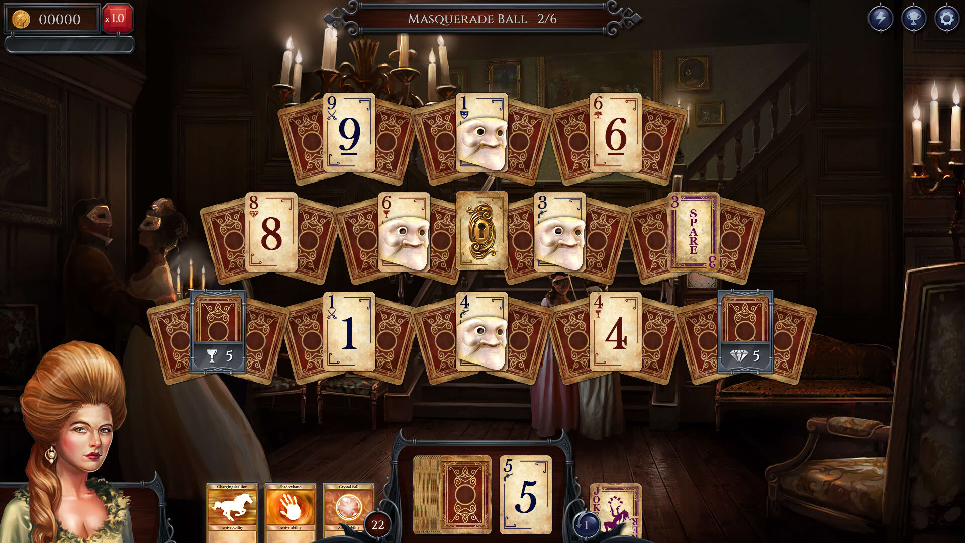 Screenshot for Shadowhand Solitaire