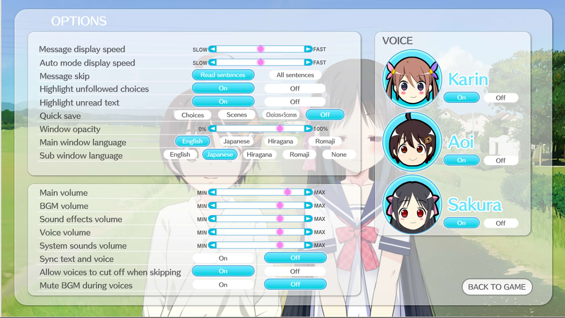 Screenshot for Tokyo School Life
