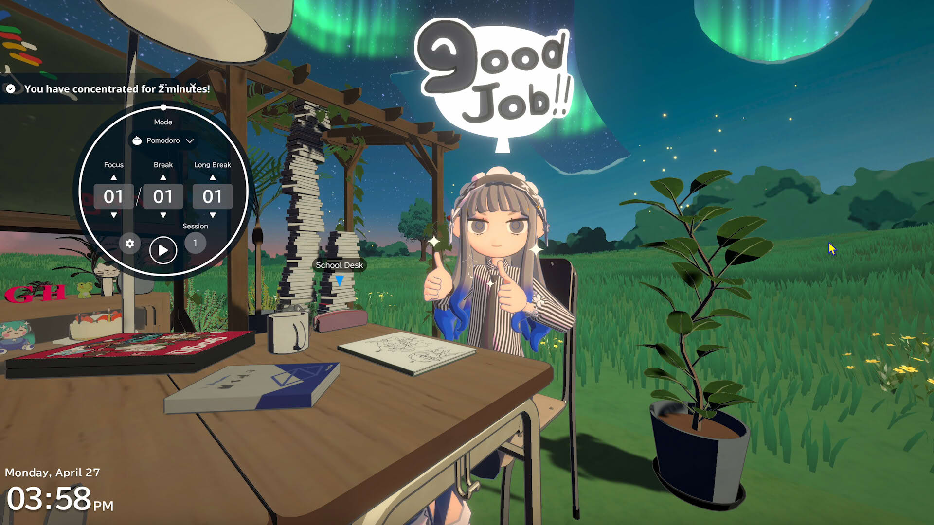 Screenshot for Gogh: Focus with Your Avatar