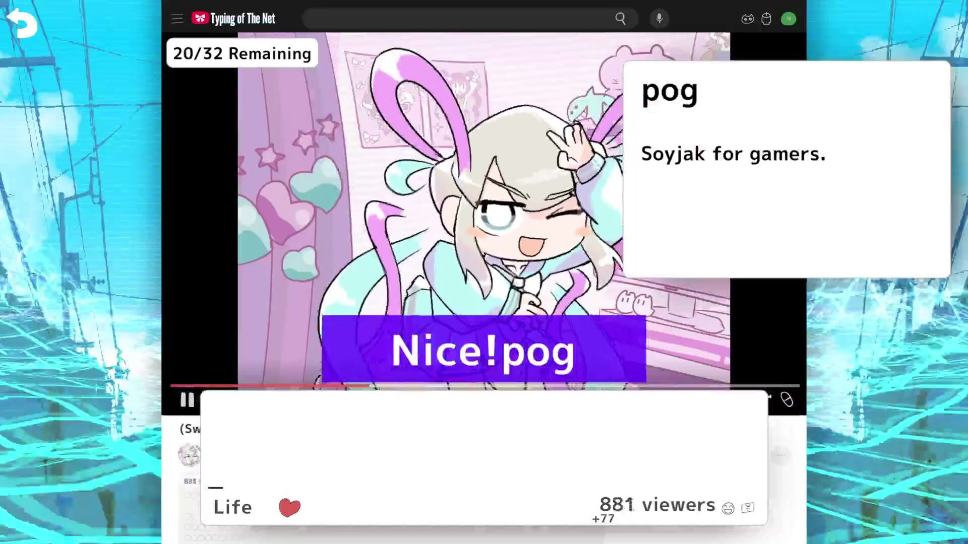 Screenshot for Needy Streamer Overload: Typing of The Net