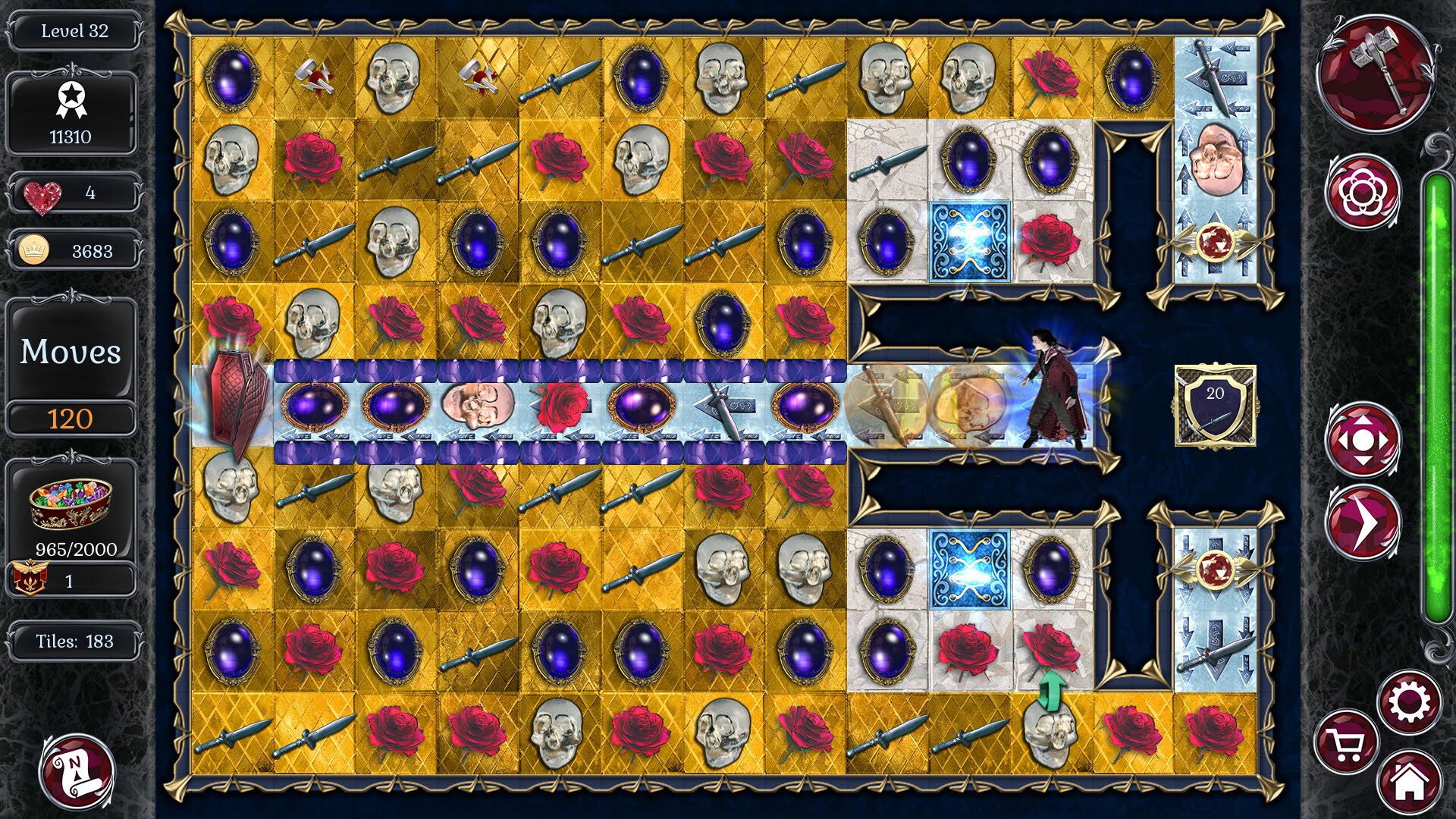 Screenshot for Jewel Match: Dracula - Collector's Edition